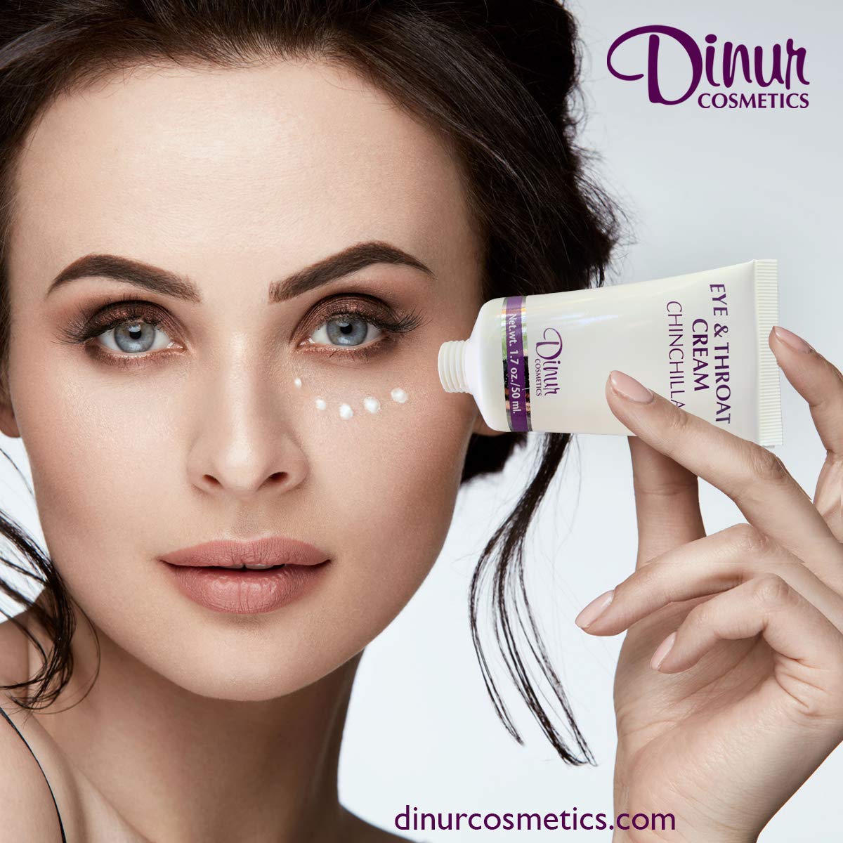 Dinur Cosmetics Chinchilla Eye & Throat Cream Reduces Fine Lines Wrinkles Puffy Eyes & Under Eye Dark Circles Penetrates Delicate Skin for Men & Women Beauty & Personal Care Dinur Cosmetics