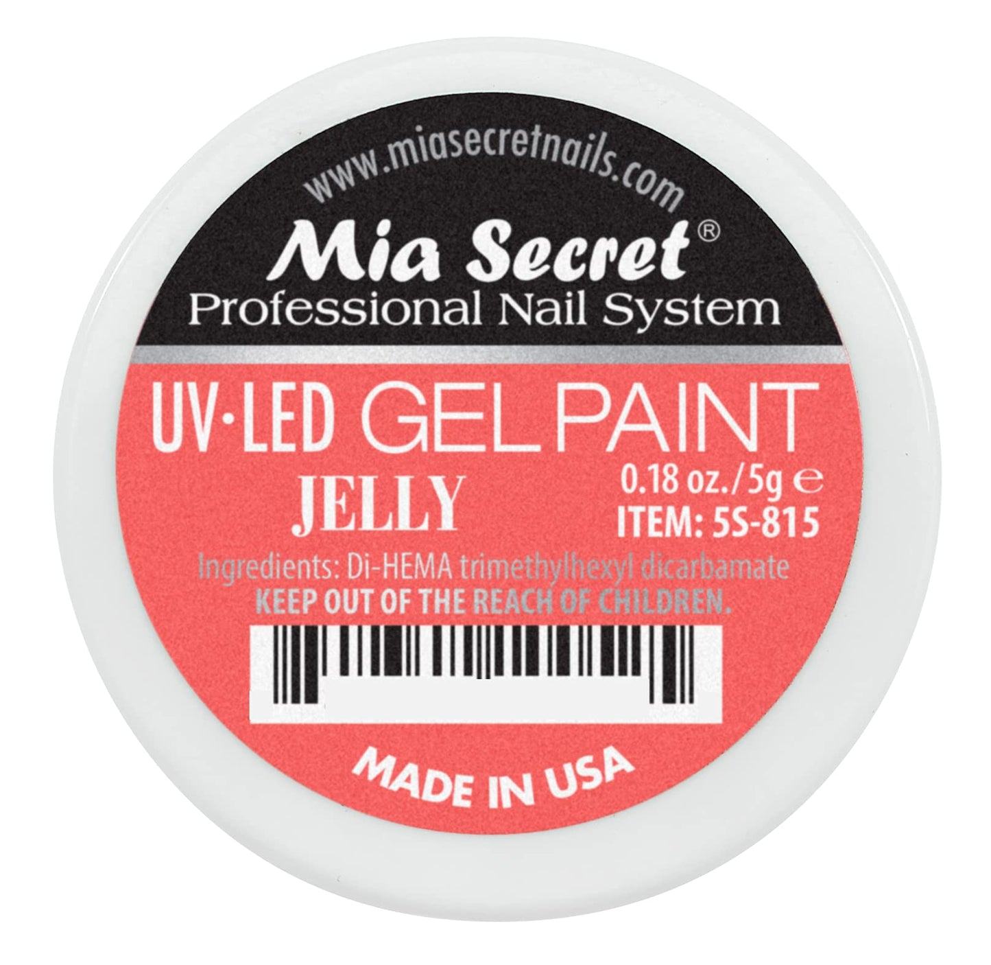 Mia Secret Professional Nail System UV/LED Gel Paint - 5 grams (Jelly) Beauty & Personal Care Mia Secret