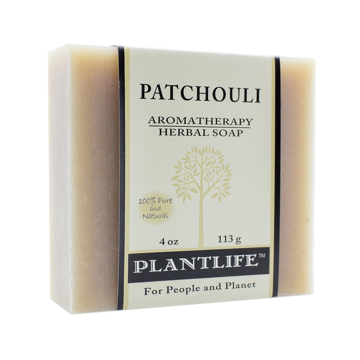 Plantlife Patchouli Bar Soap - Moisturizing and Soothing Soap for Your Skin - Hand Crafted Using Plant-Based Ingredients - Made in California 4oz Bar Beauty & Personal Care Plantlife