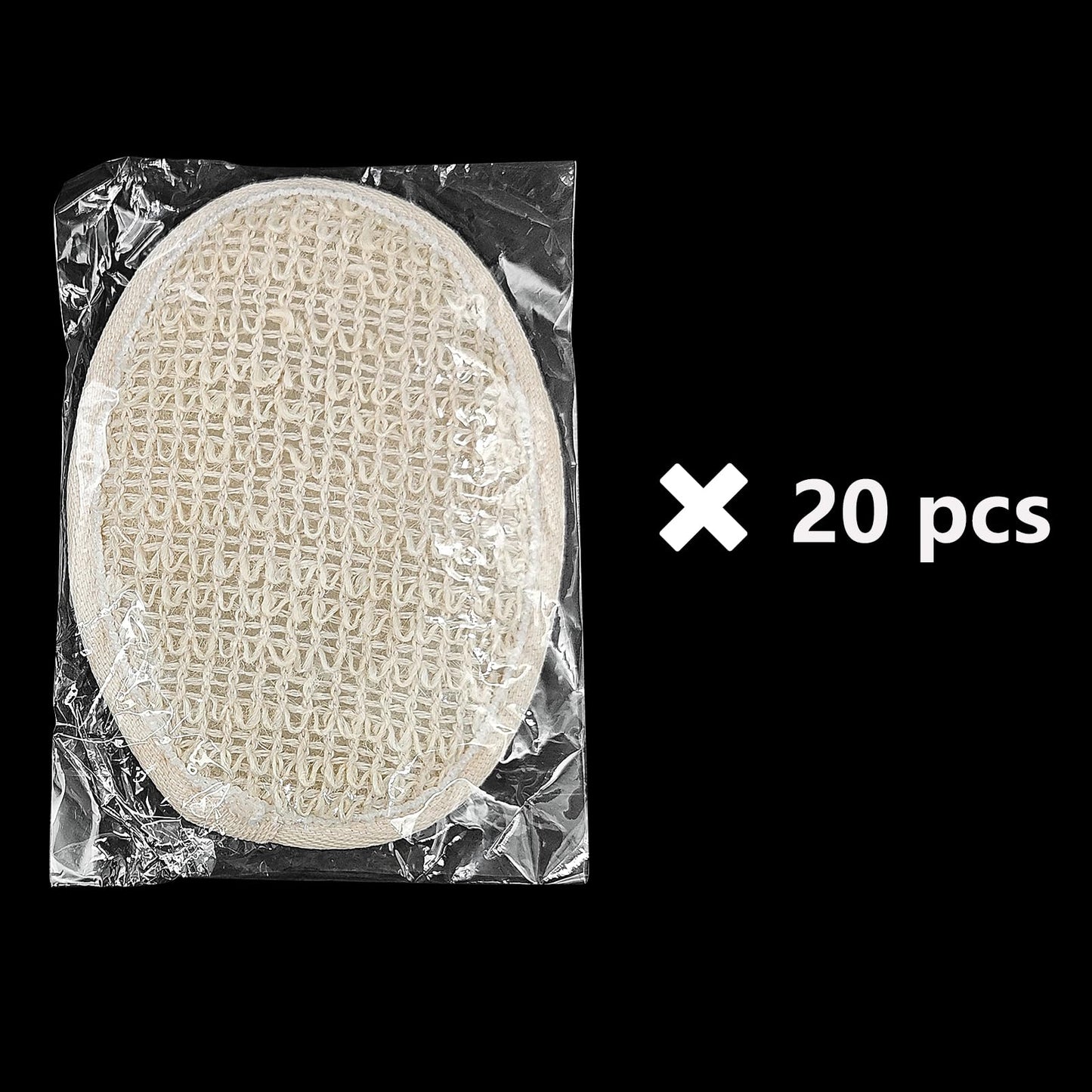 (20 Pack) Kheoxusa Loofah Individually Wrapped,Individually Wrapped Loofahs,Individually Wrapped Exfoliating Body Scrubbers,Natural Loofah Luffa Pad Beauty and Personal Care Kheoxusa