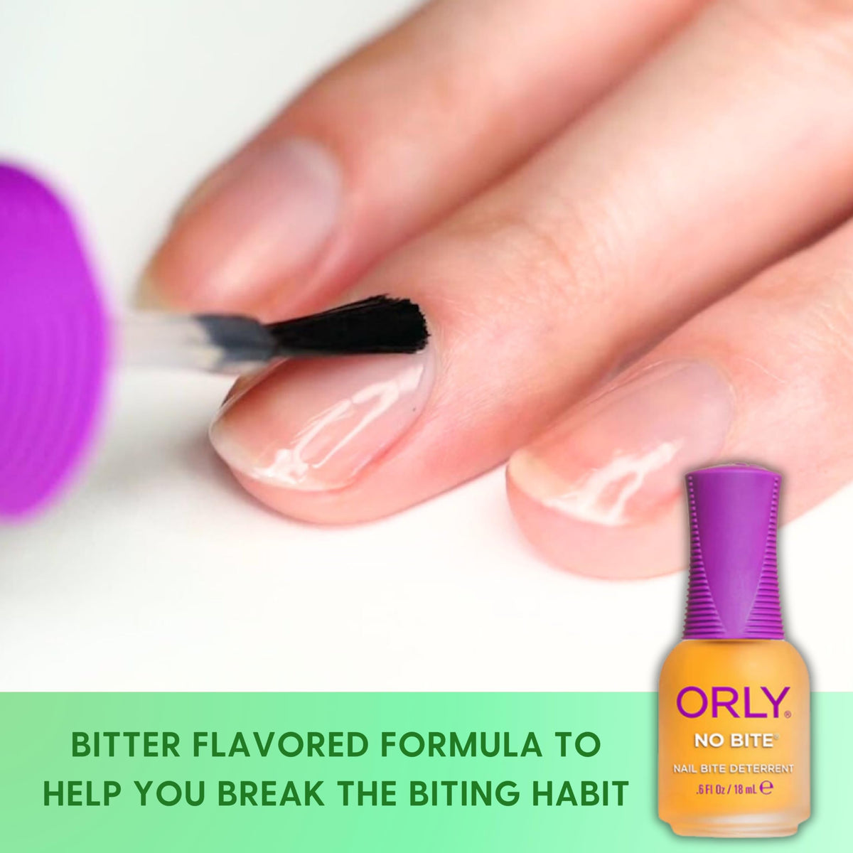 ORLY Nail Treatment No Bite | Nail Biting Deterrent & Bitter-Tasting Formula To Help Stop Adults And Children From Nail Biting | Vegan, Non-Toxic Beauty & Personal Care Orly