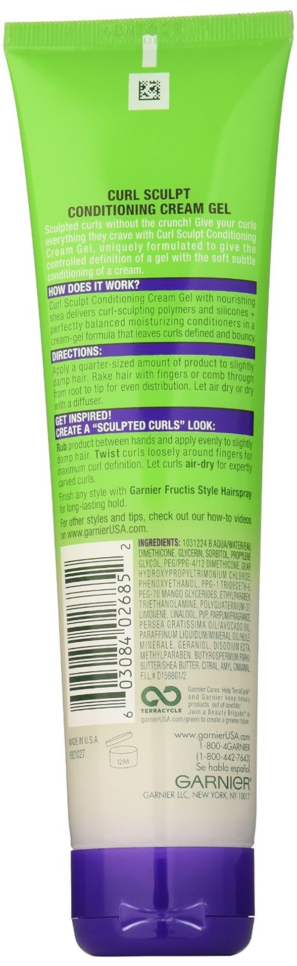 Garnier Fructis Style Curl Sculpting Cream-Gel, Extra Strong 5 oz (Pack of 12)