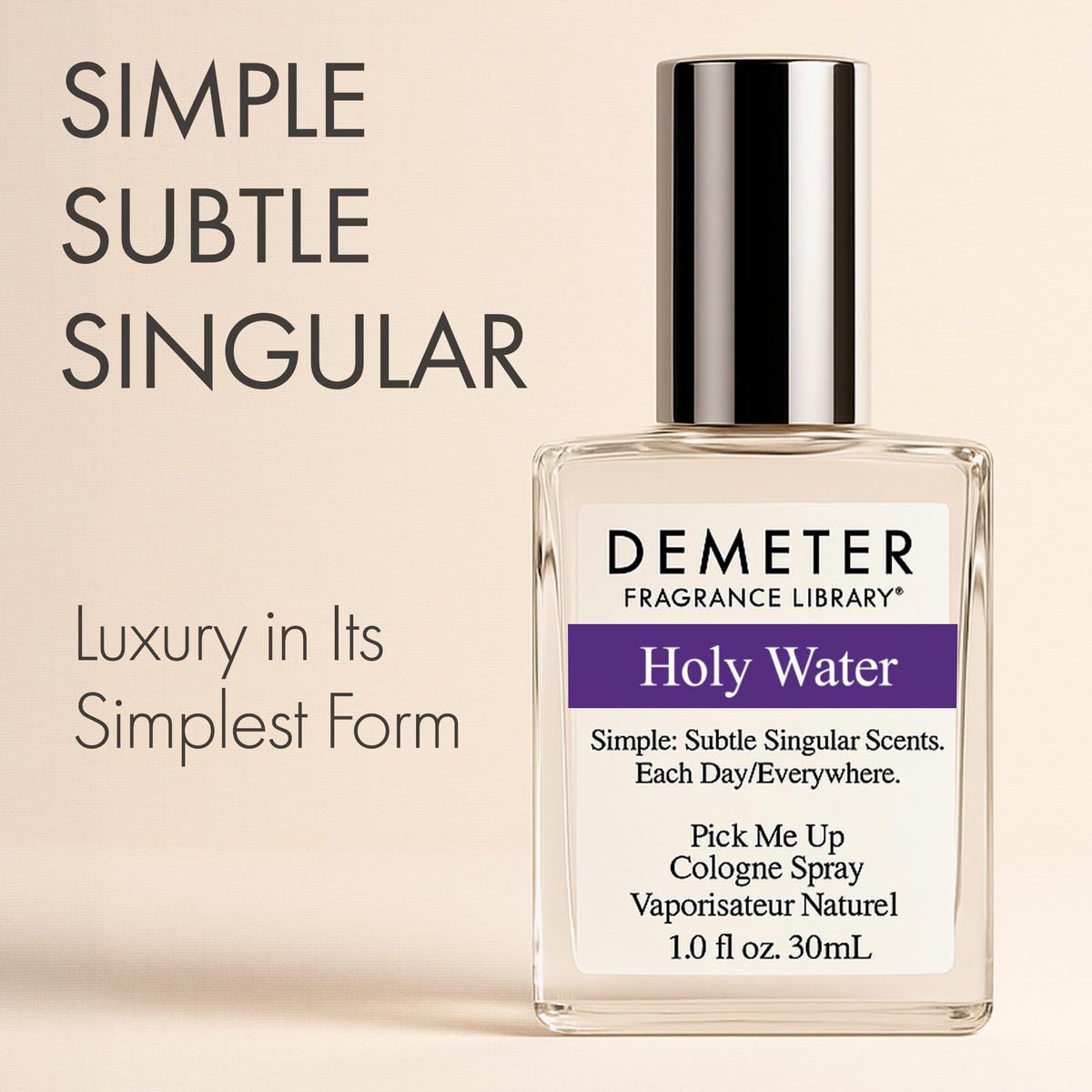 DEMETER Natural Perfume Spray Cologne for Women and Men, Holy Water, 1 oz Beauty & Personal Care DEMETER