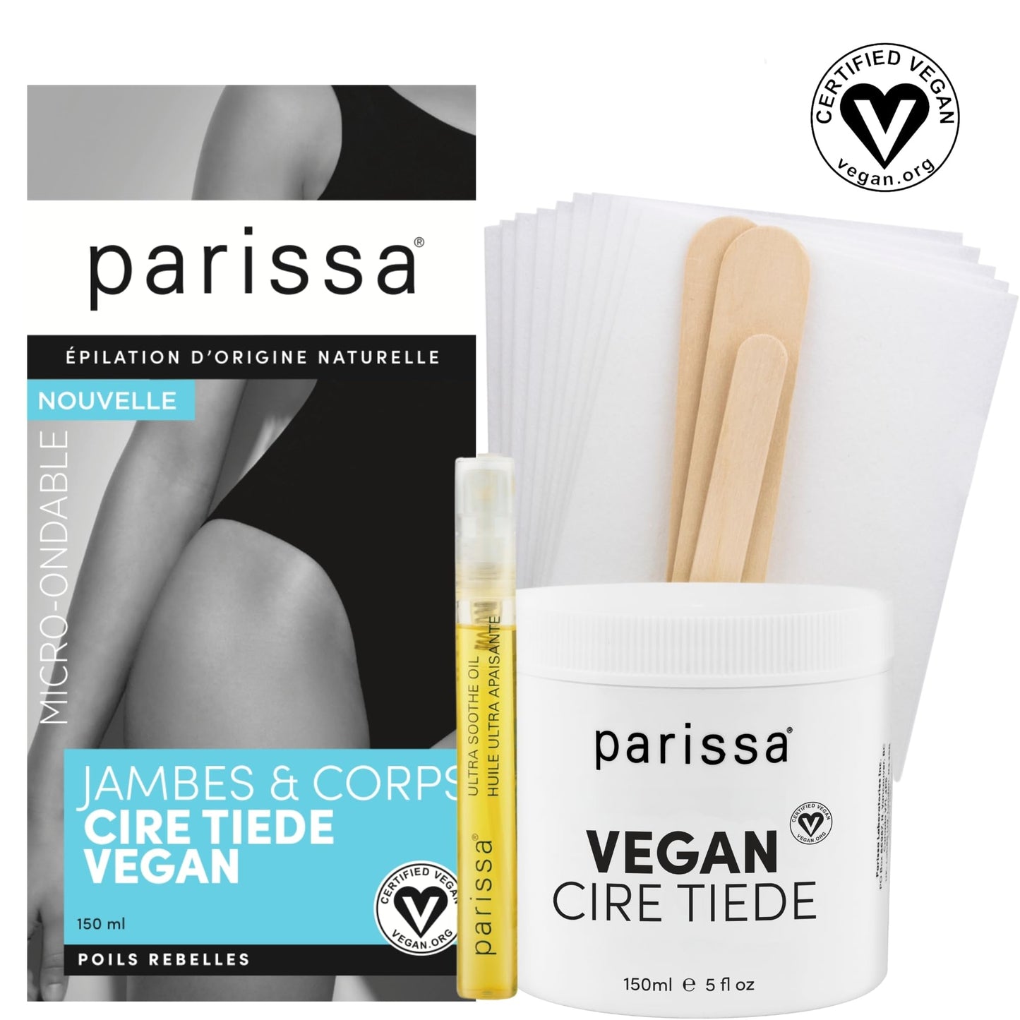 Parissa Microwavable Waxing Kit for Women - Warm Wax for Hair Removal on Legs, Bikini, Underarms & Body - Pulls Coarse, Stubborn Hair from the Root Beauty and Personal Care Parissa