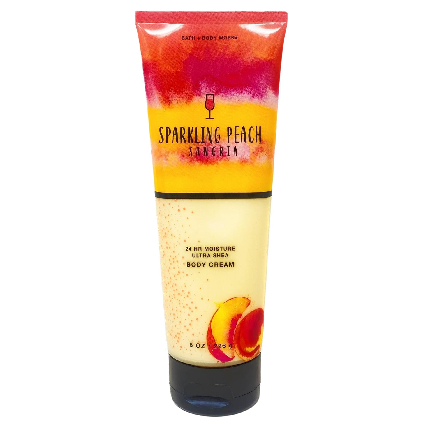 Bath & Body Works Sparkling Peach Sangria Ultra Shea Body Cream, 24 Hour Moisture Cream, 8 oz Beauty & Personal Care Bath & Body Works