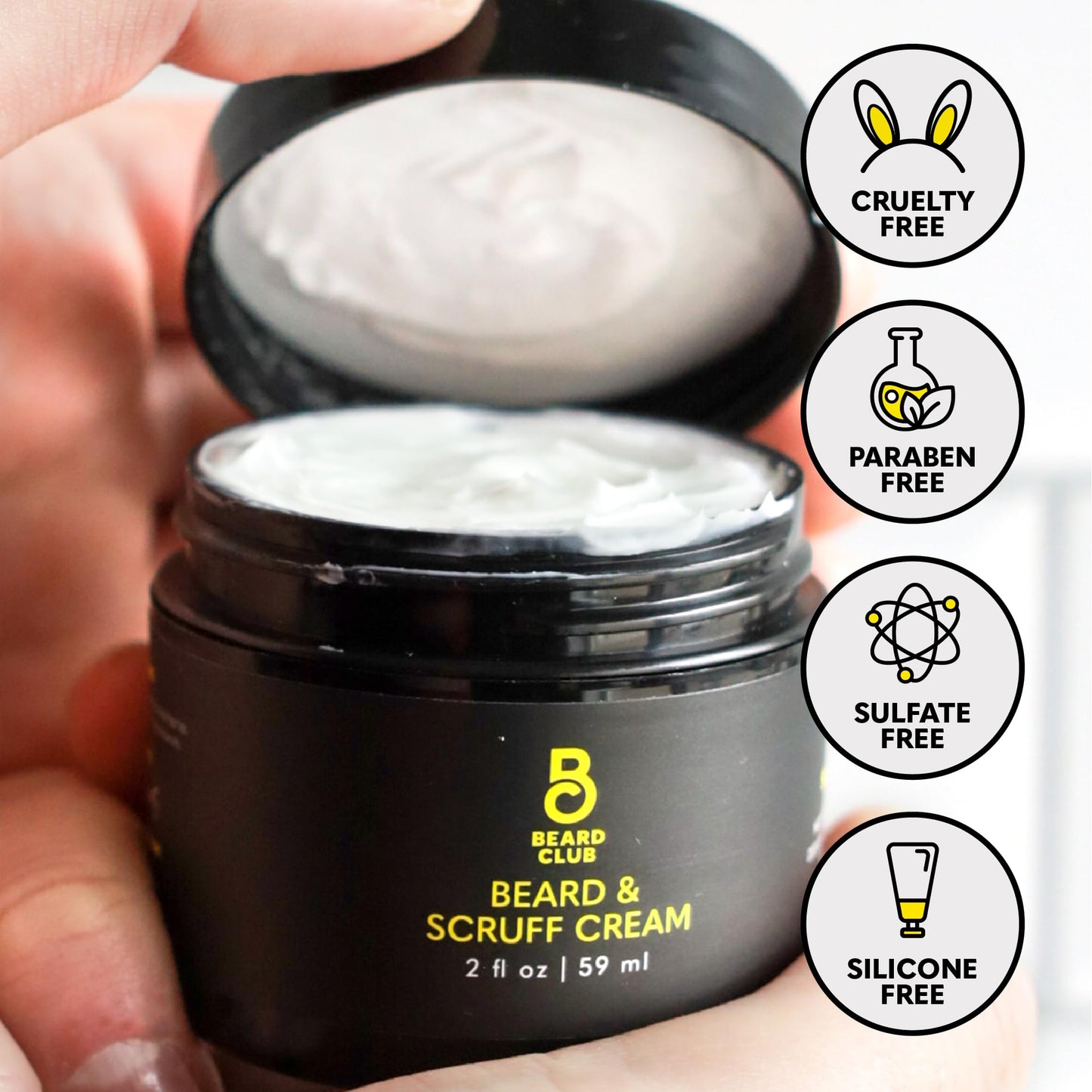 The Beard Club Biotin Beard Cream - Moisturizing and Hydrating Shea Beard Butter for Healthier Facial Hair & Skin Beauty & Personal Care The Beard Club