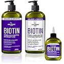 Hair Chemist Biotin Pro-Growth 3PC Hair Care Set - Includes 33.8oz Shampoo, 33.8oz Conditioner & 7.78oz Hair Oil Beauty & Personal Care Hair Chemist
