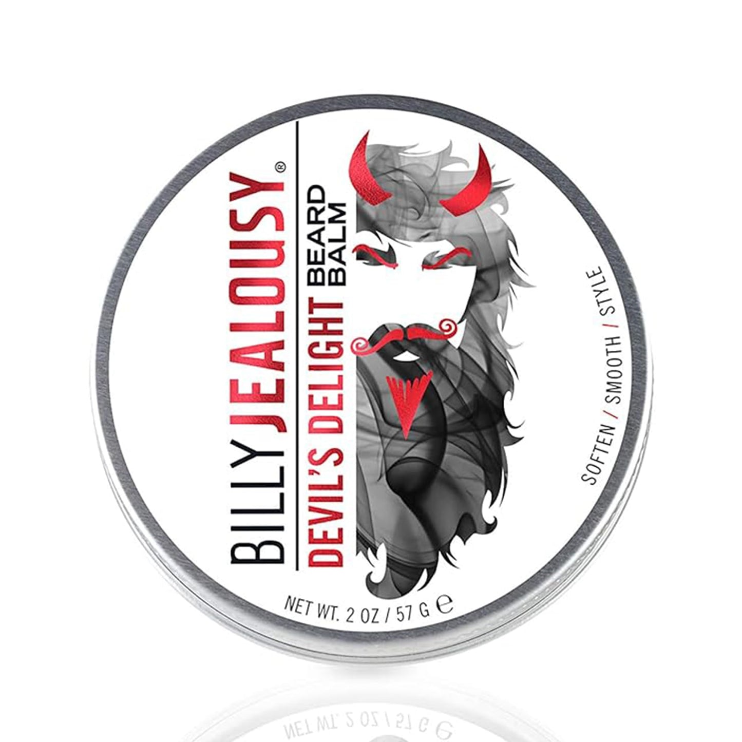 Billy Jealousy Moisturizing Strengthening & Softening Everyday Scented Beard Balm, Devil's Delight, 2 oz. Beauty & Personal Care Billy Jealousy