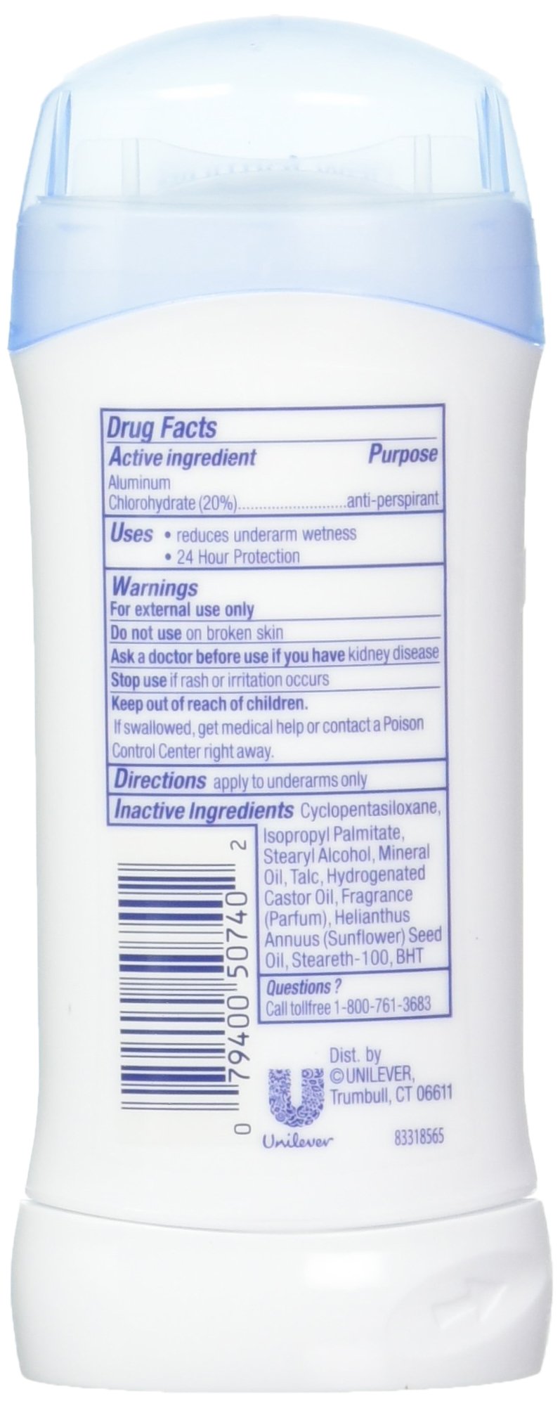 Dove Deodorant 2.6 Ounce Invisible Solid Sensitive Skin (76ml) (6 Pack) Beauty and Personal Care Dove
