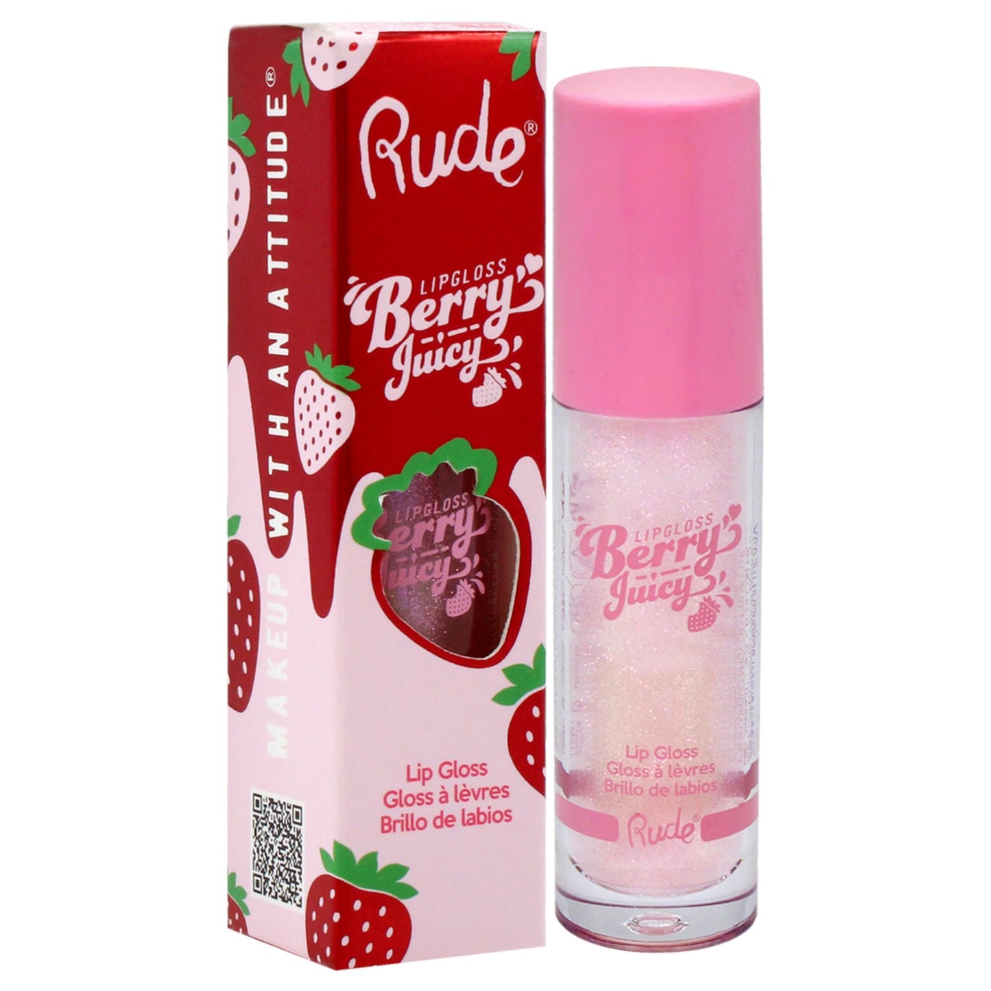 RUDE Berry Juicy Lip Gloss, Pure, 0.14 oz (Golden Hour) Beauty & Personal Care RUDE
