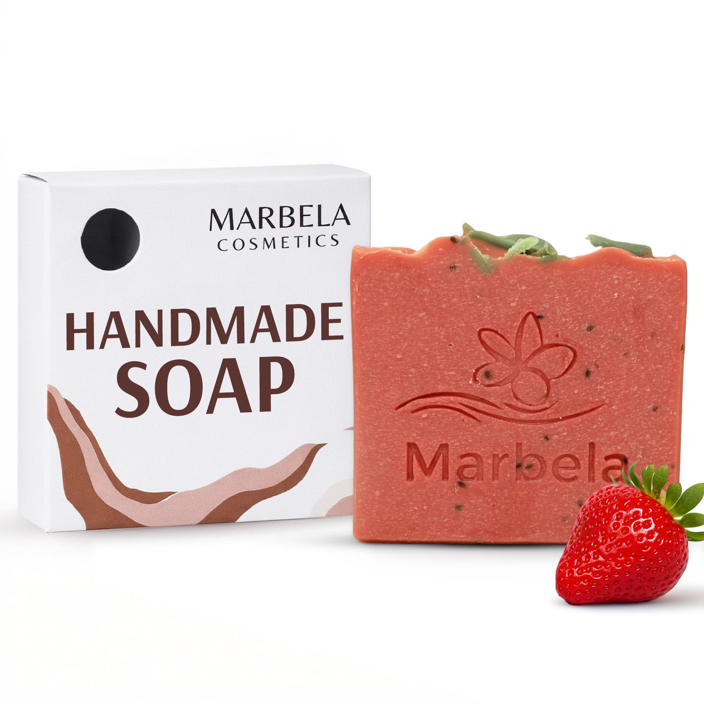 Marbela Cosmetics Handmade Soap Bar - Made in USA, Vegan Friendly, Palm Oil Free, Natural Bar Soap - Gentle Face & Body Soap for Daily Skin Care Beauty & Personal Care Marbela