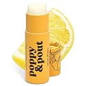 Poppy & Pout Lemon Bloom Jumbo Lip Balm | All Natural Lip Balms & Moisturizers | Hydrates with Beeswax, Vitamin E, Organic Coconut Oil | Cruelty-Free Beauty & Personal Care Poppy & Pout