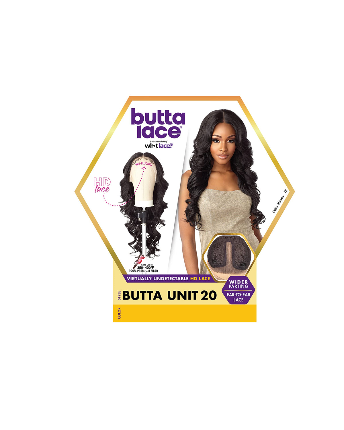 Sensationnel Butta Synthetic HD Lace Front Wig - BUTTA UNIT 20 (Color:BALAYAGE CHOCOLATE)