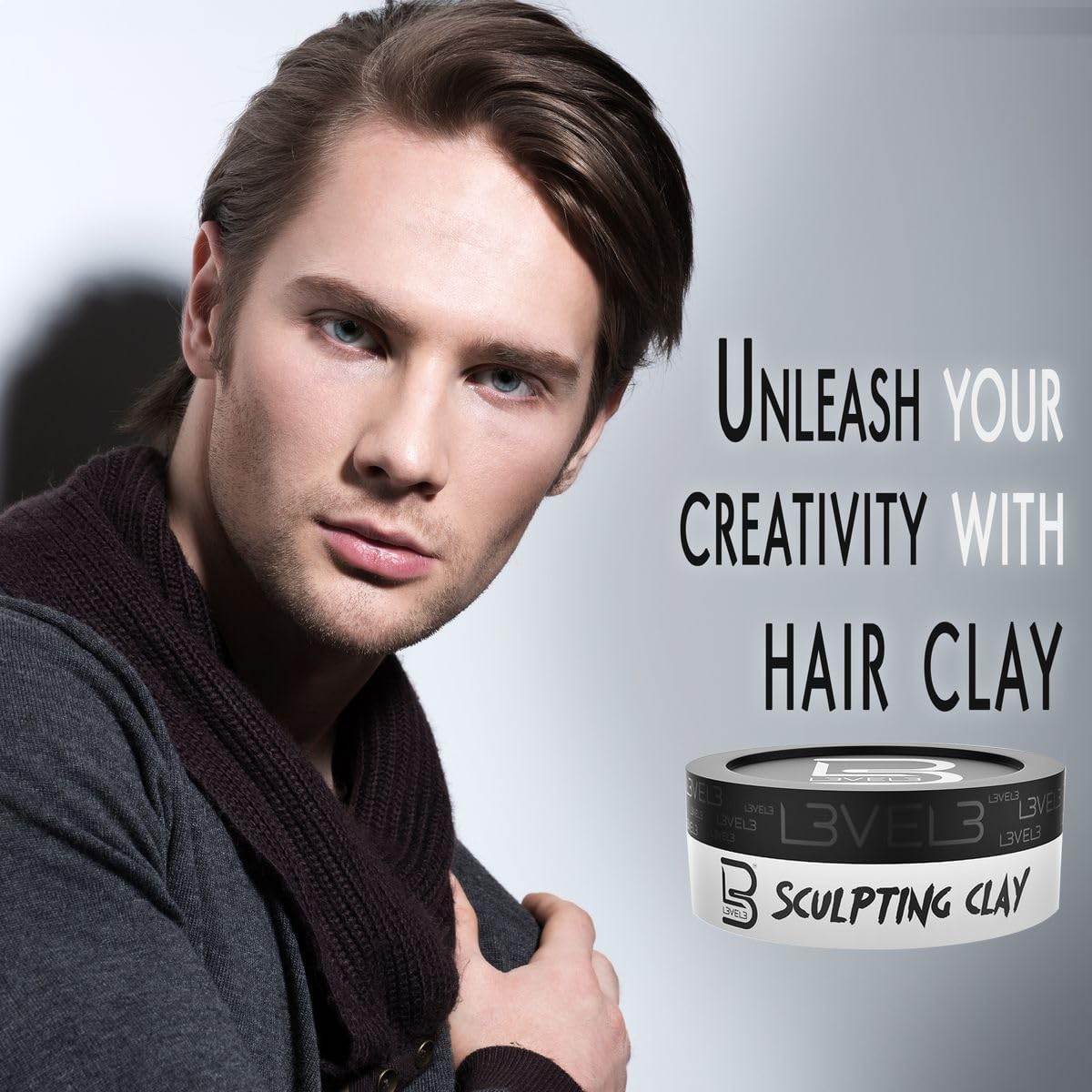 L3 - Level 3 Hair Sculpting Clay - Premium Grade Hair Clay for the Perfect Look - Long Lasting Hair Styling Product for Men Beauty & Personal Care L3