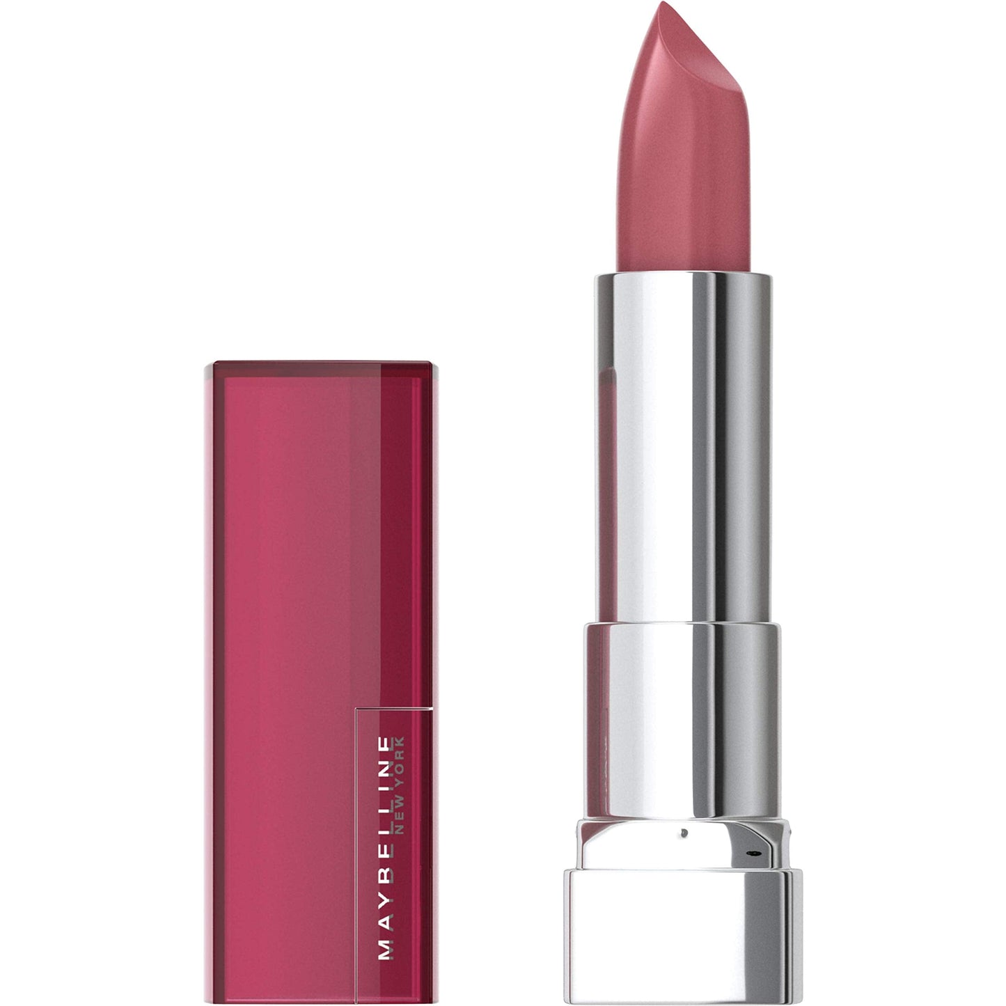 Maybelline Color Sensational Lipstick, Lip Makeup, Cream Finish, Hydrating Lipstick, Nude, Pink, Red, Plum Lip Color, Rosy Risk, 0.15 oz; (Packaging Beauty & Personal Care MAYBELLINE