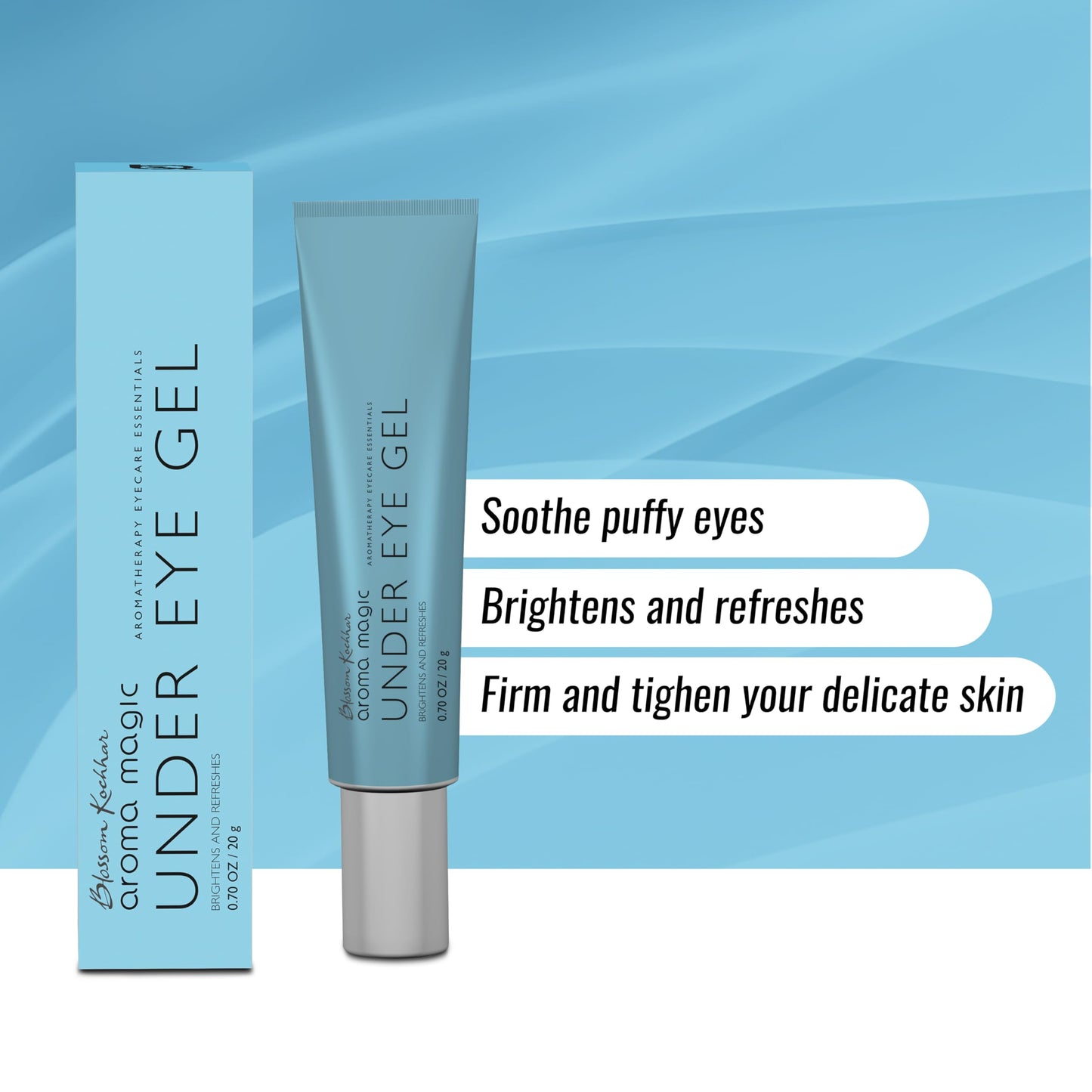 Aroma Magic Under Eye Gel | Reduces Puffiness & Dark Circles | Refreshes & Firms Delicate Under Eye Skin | Soothes Tired Eyes | Lightweight Non-Greasy Beauty & Personal Care Aroma Magic