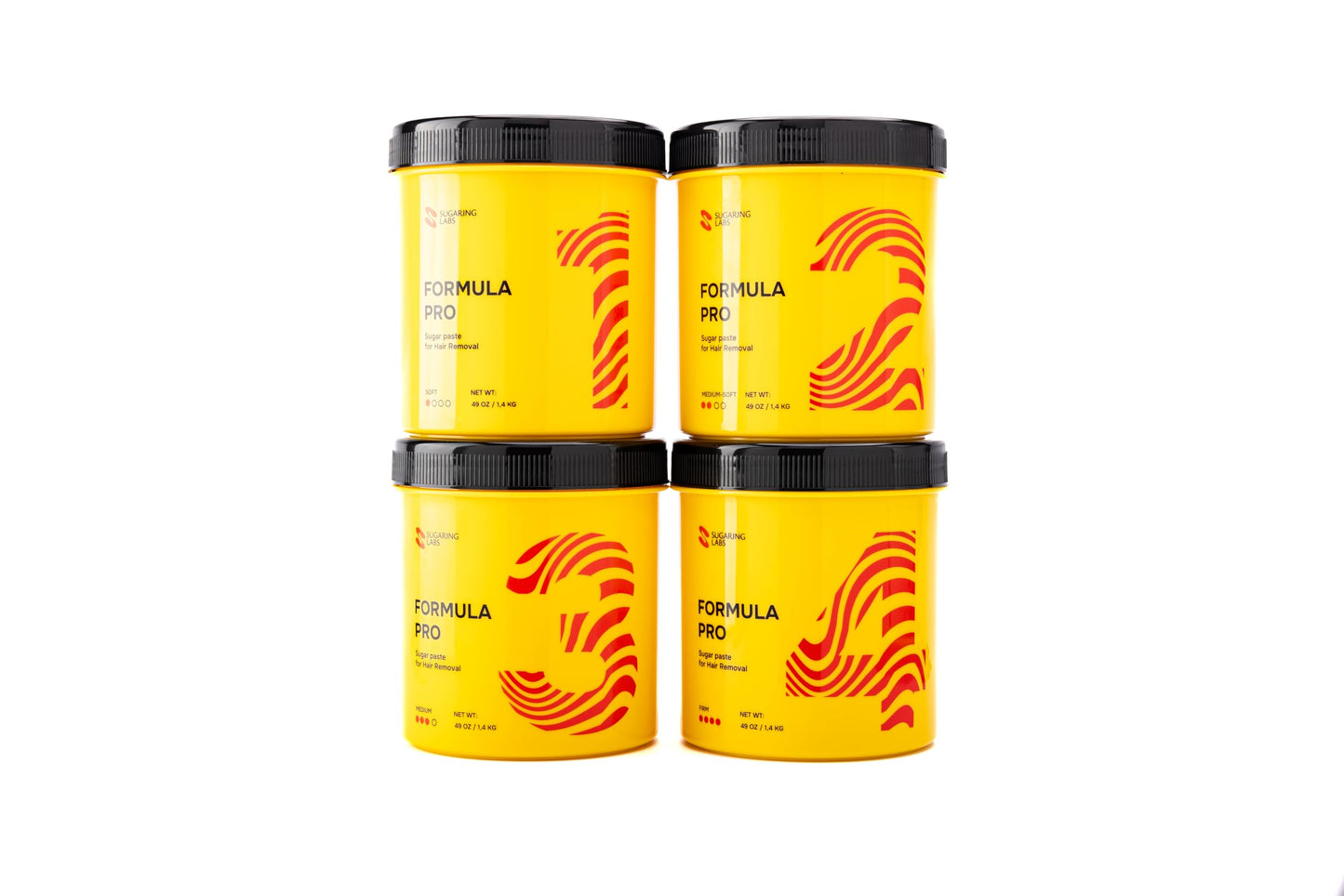 Sugaring Paste FORMULA PRO for Hair Removal FIRM for Brazilian Bikini and Underarms, Sugar Wax Kit for Hot Weather 49 oz / 3lb Beauty and Personal Care Sugaring Labs