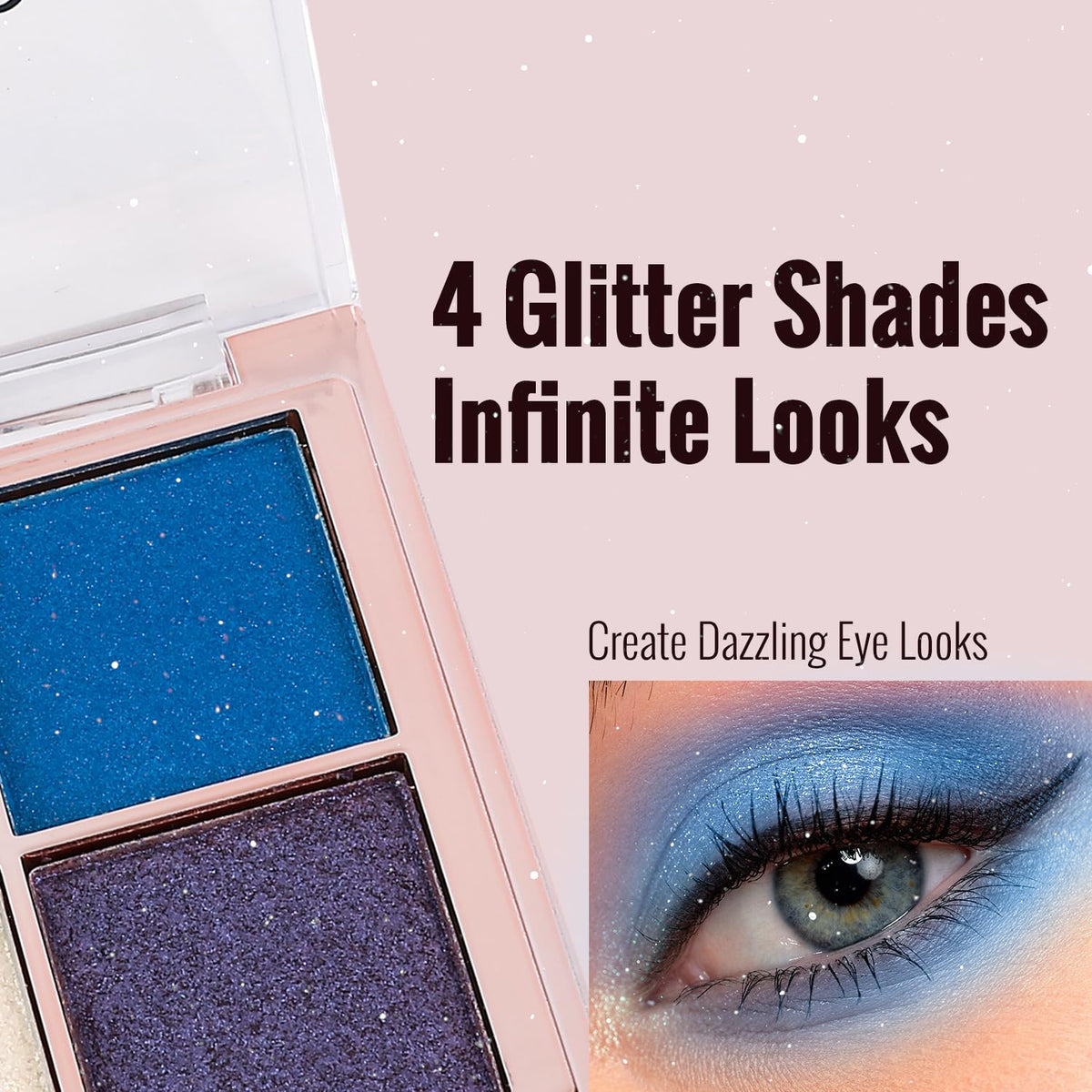 Profusion Cosmetics Written in the Stars Bejeweled Glitter 4 Shade Mini Eyeshadow Quad, Illuminate Your Look With Celestial Quad, Create Mesmerizing… Beauty & Personal Care Profusion Cosmetics