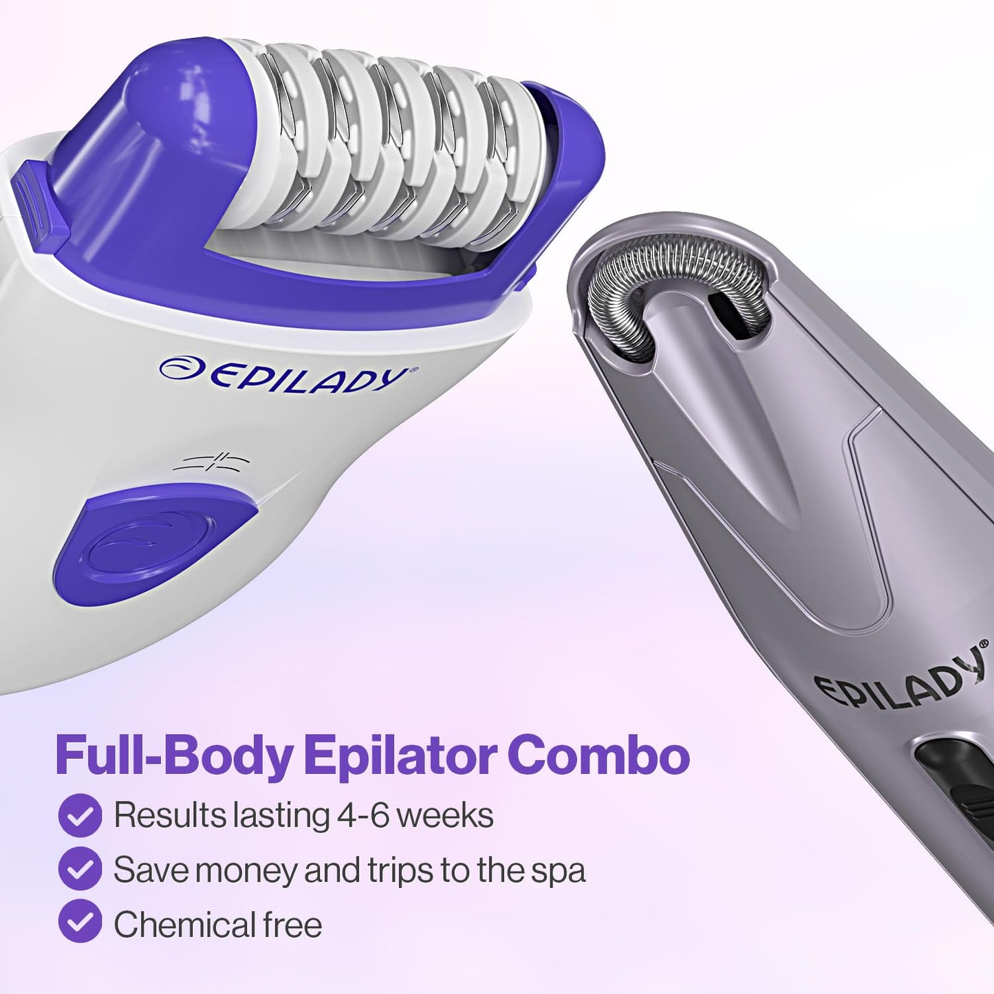 Epilady Face & Body Hair Removal Device Bundle, Corded Electric Epilator for Women with Facial Hair Remover, Epilator for Legs, Arms, Underarms Beauty and Personal Care Epilady