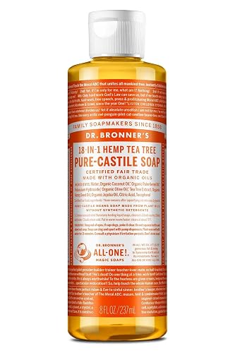 DR. BRONNER'S Castile LIQ SP,OG3,T/Tree 8 OZ 1-EA Beauty & Personal Care Dr. Bronner's