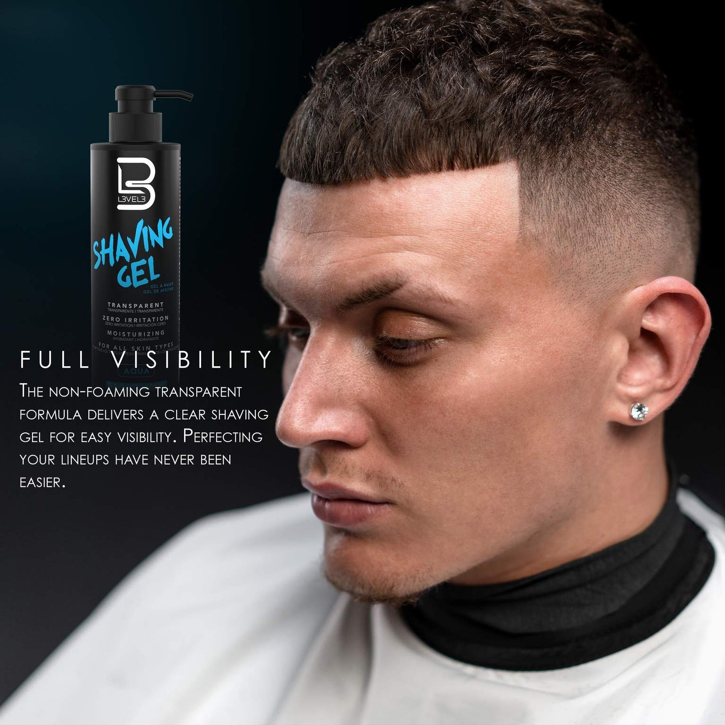 L3 Shaving Gel - Straight Razor Shave Gel - Non-Irritating - Refreshing Smell - No Hot Towel Necessary - Level Three Razor Gel (Aqua) Beauty & Personal Care L3
