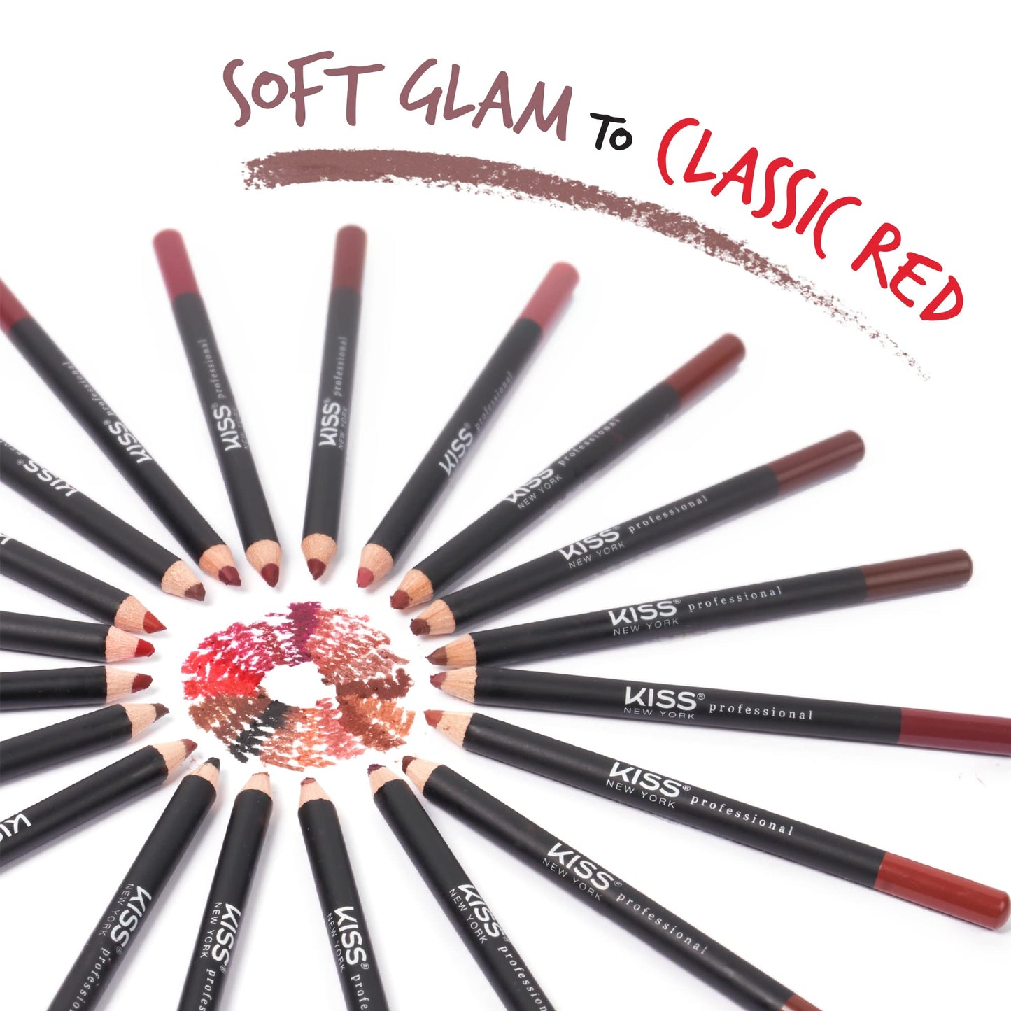 Kiss New York Professional Slim Long-Wear Lip Liner Pencil, Matte Finish Beauty & Personal Care Kiss