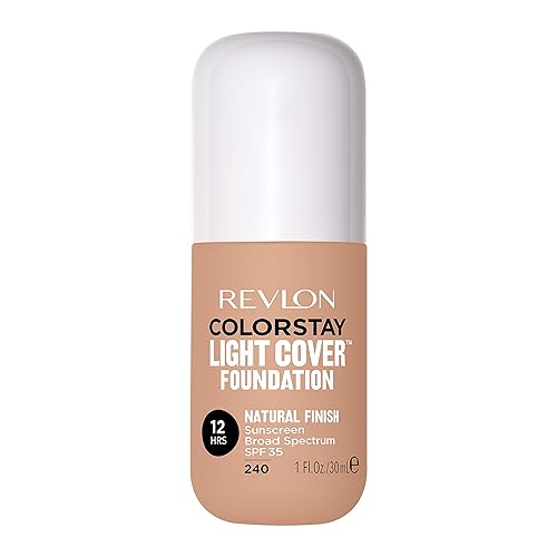 Revlon ColorStay Light Cover Liquid Foundation, Hydrating Longwear Weightless Makeup with SPF 35, Light-Medium Coverage for Blemish, Dark Spots Beauty & Personal Care REVLON