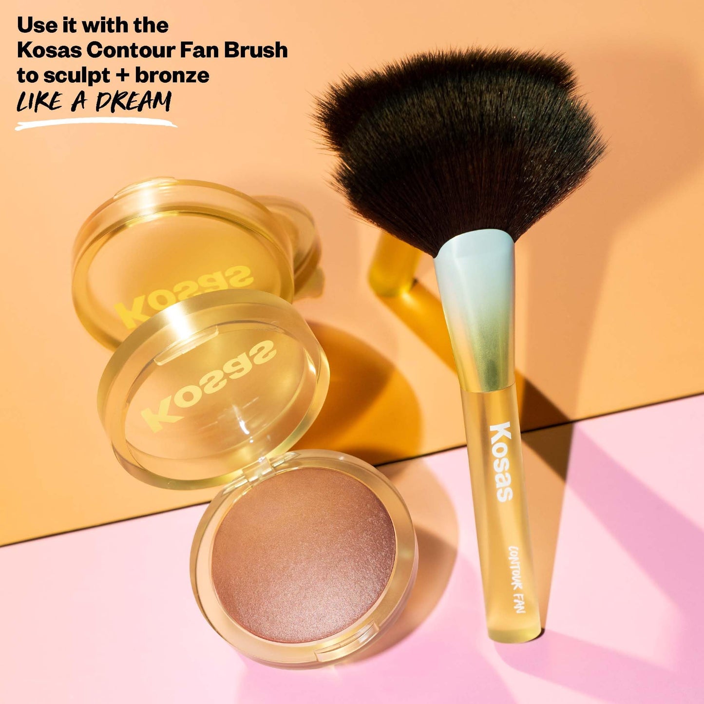 Kosas The Sun Show Glowy Warmth Baked Bronzer - Talc-Free Powder Bronzer for Face, Buildable Color, Natural Glow, Lightweight Finish, Beachy Beauty & Personal Care Kosas