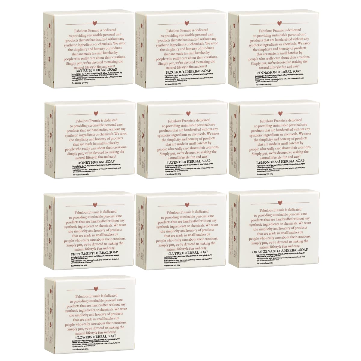 Fabulous Frannie 100% Natural Herbal Soap 4 oz made with Pure Essential Oils (TEA TREE) Beauty & Personal Care Fabulous Frannie