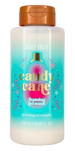 Tree Hut Candy Cane Moisturizing Foaming Gel Wash | Cleanse & Soothe Skin Without Stripping Moisture | Made with our Hydrating Oil Complex | Limited Beauty & Personal Care Tree Hut