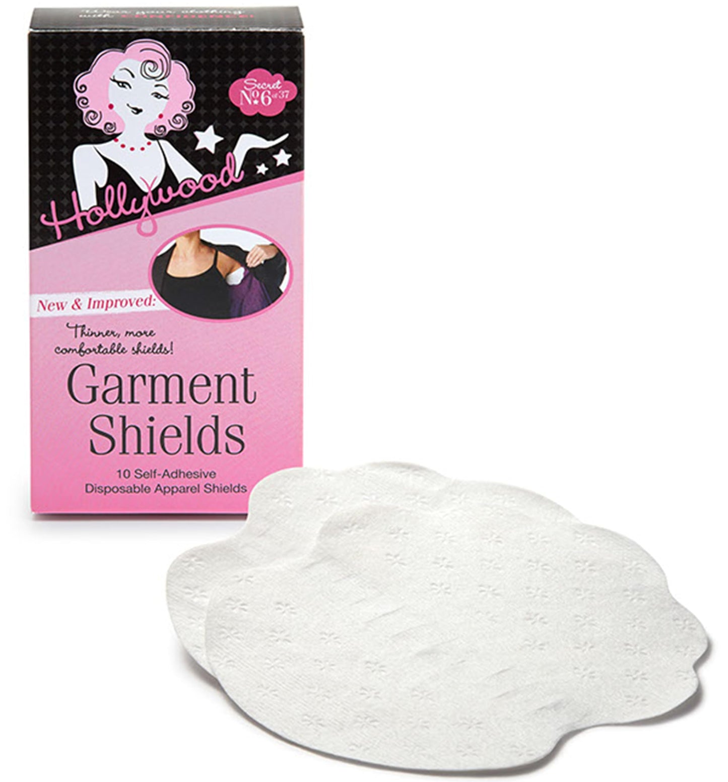 Hollywood Fashion Secrets Garment Shields, Moisture Wicking Sweat Pads, 10 Count Beauty and Personal Care Hollywood Fashion Secrets