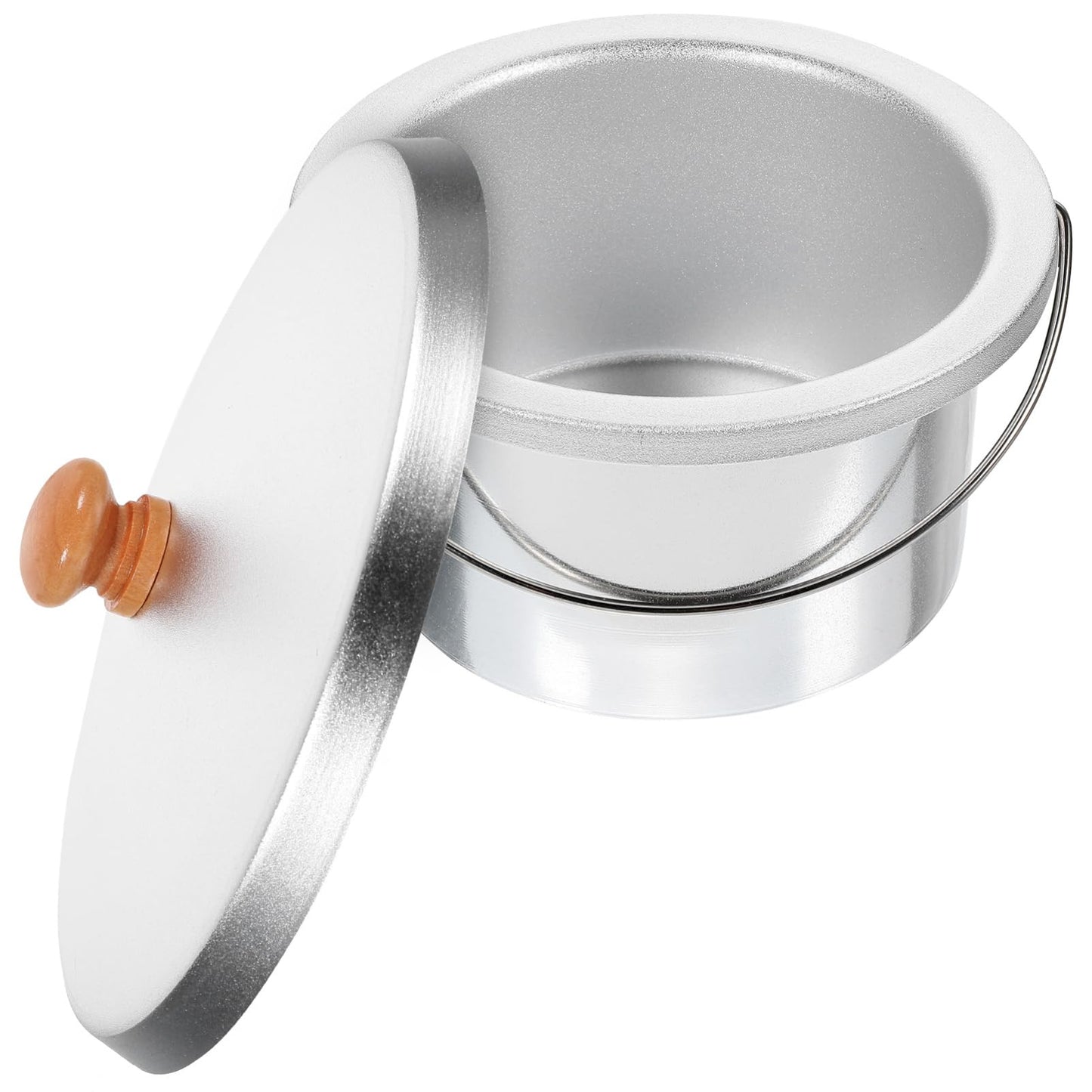 TOPPERFUN 1set Iron Material Wax Melting Inner Pot Lid Set Capacity Easy Peeling Practical for Waxing Heater Pot Beauty and Personal Care TOPPERFUN