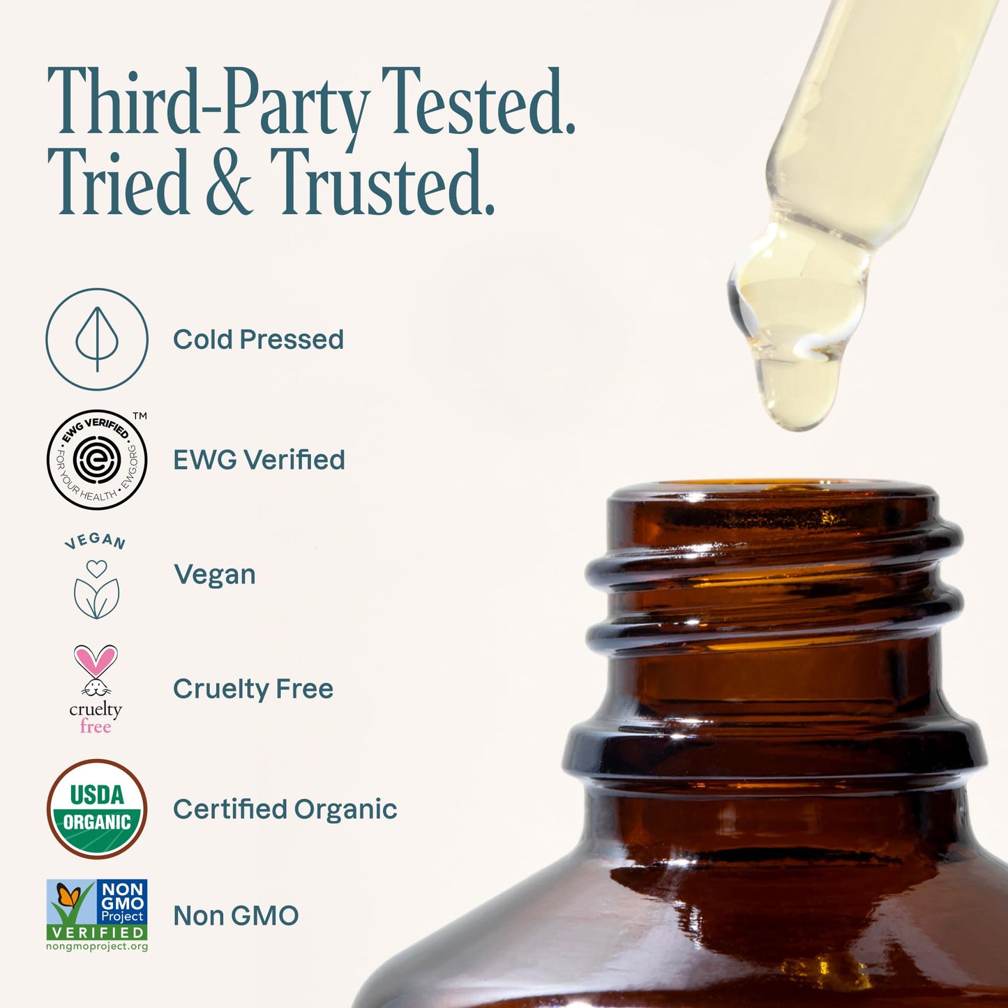 Cliganic Organic Cold Pressed Pumpkin Seed Oil, 100% Pure - For Hair & Face | Natural Unrefined Beauty and Personal Care Cliganic