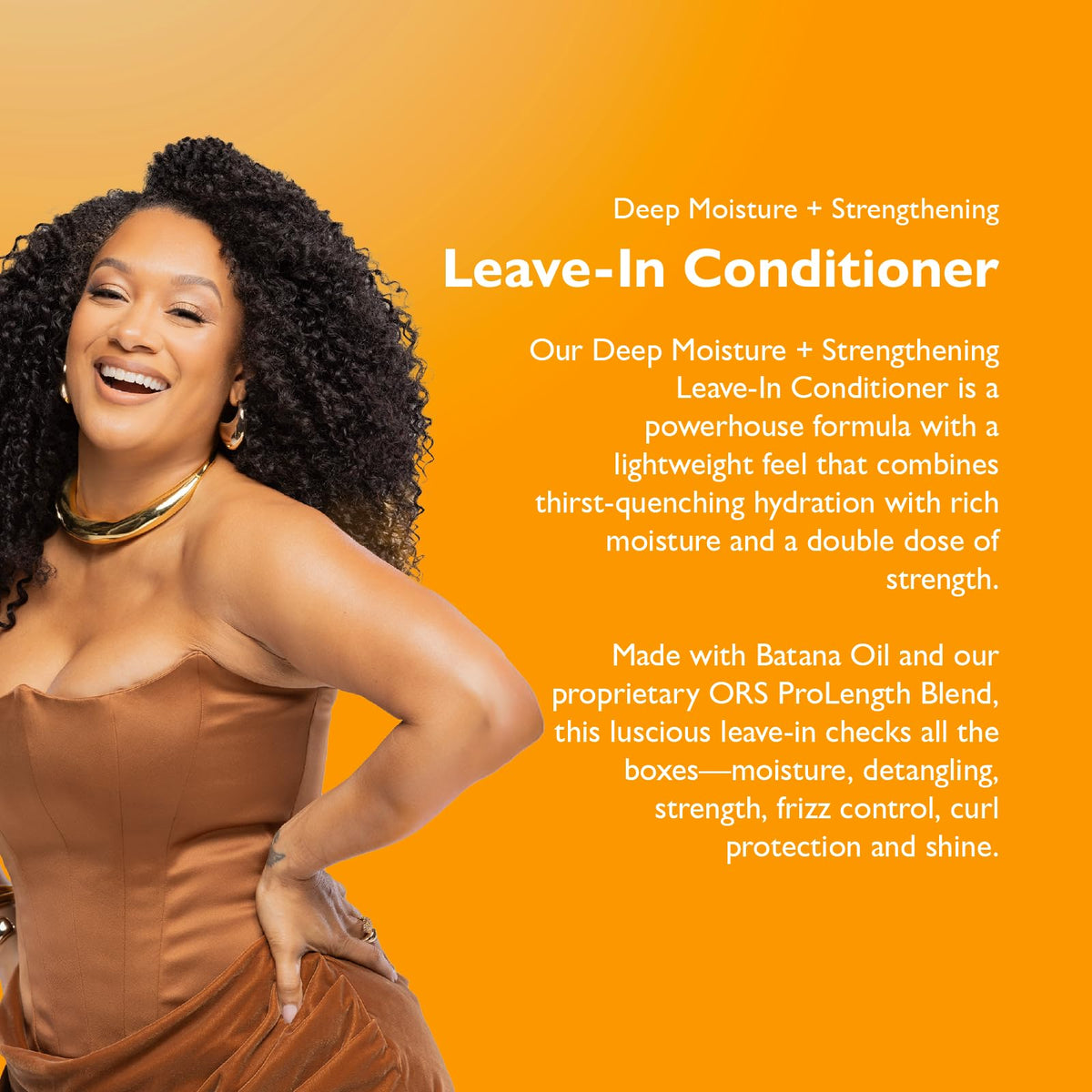 ORS Unapologetic Deep Moisture + Strengthening Leave-In Conditioner 8.5 Ounces