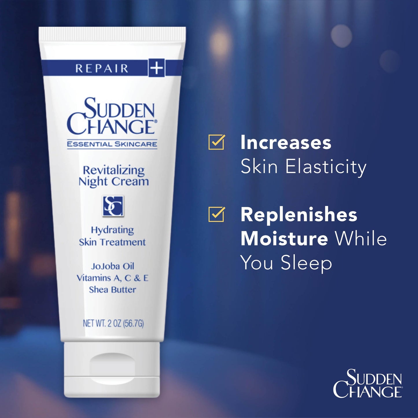 Sudden Change Revitalizing Night Cream - Face Lotion For Deep Wrinkles - Clinically Proven & Recommended By Professionals - Collagen & Elastin Booster Beauty & Personal Care Sudden Change