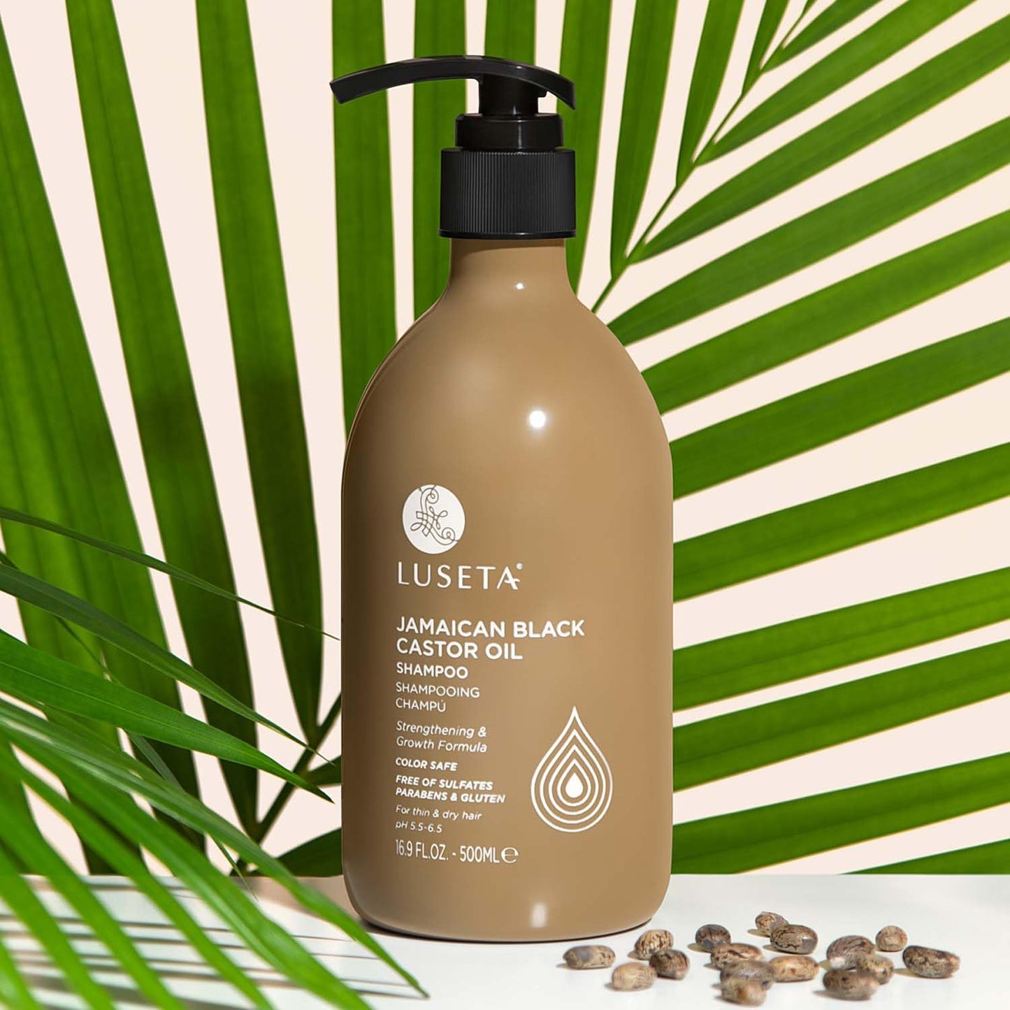 Luseta Castor Oil Shampoo and Conditioner Set for Thinning Hair - Strengthening Set for Thicker Fuller Looking Hair & Split End Repair for Men Women Beauty & Personal Care L LUSETA