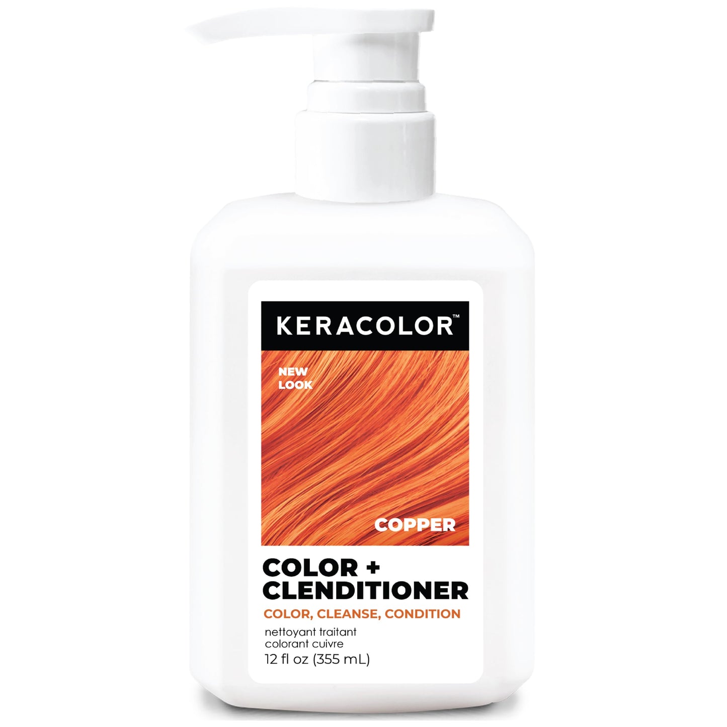 Keracolor Clenditioner COPPER Hair Dye - Semi Permanent Hair Color Depositing Conditioner, 12 Fl. Oz. Beauty and Personal Care KERACOLOR
