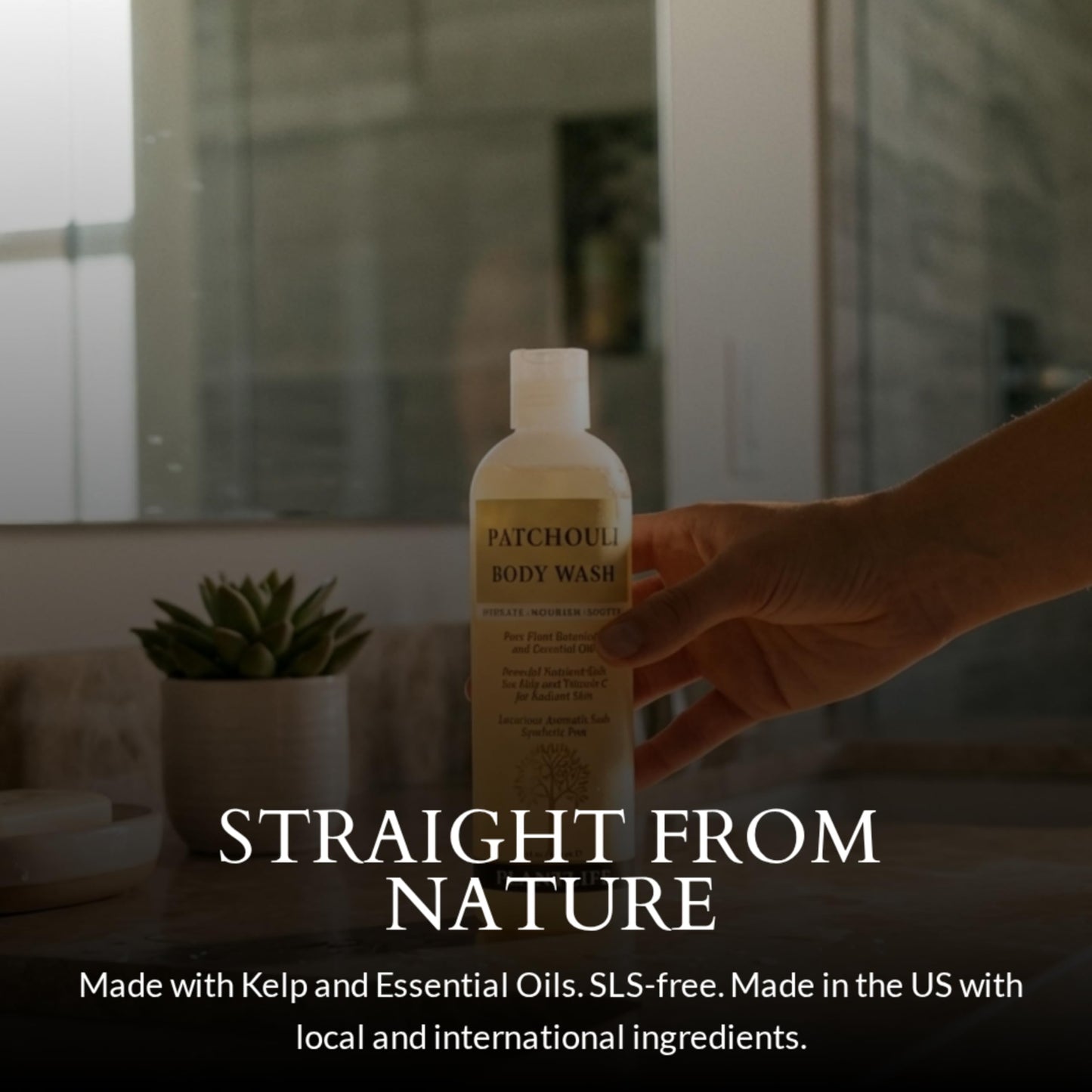 Plantlife Patchouli Body Wash - GMO and Gluten Free Gentle and Moisturizing Body Wash That Contains Only Ingredients Straight from Nature Beauty & Personal Care Plantlife
