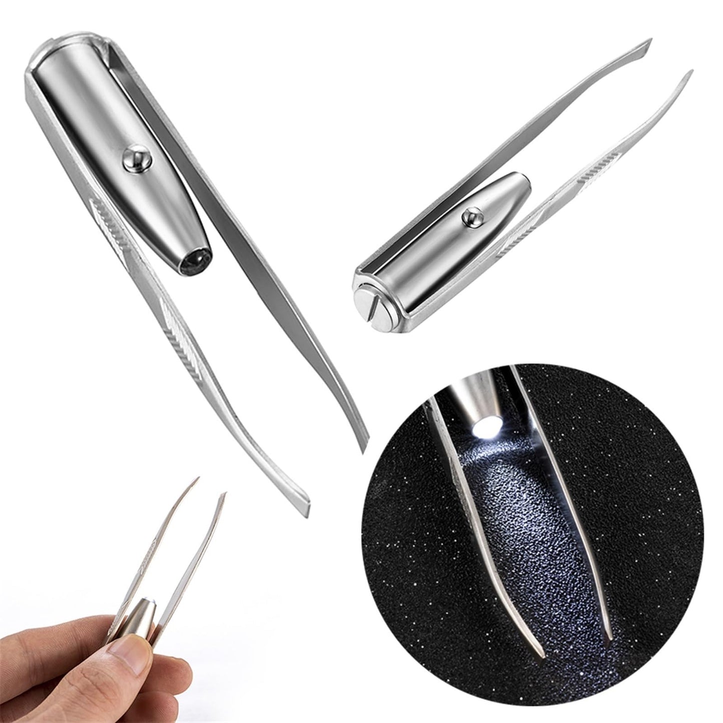 MENGKK Tweezers Tweezers Stainless Steel Face Eyebrow Design Eyelashes Remover Tools Light Eyelash Tweezers Beauty Beauty and Personal Care MENGKK