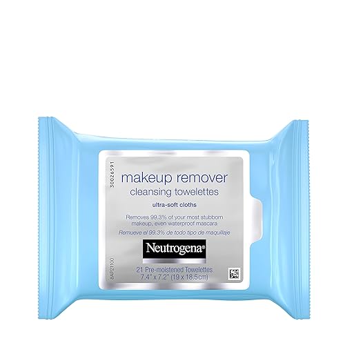 Neutrogena Makeup Remover Cleansing Facial Towelettes, Daily Gentle Face Wipes to Remove Oil, Dirt, & 99.3% of Makeup, Safe for Sensitive Eyes Beauty & Personal Care Neutrogena
