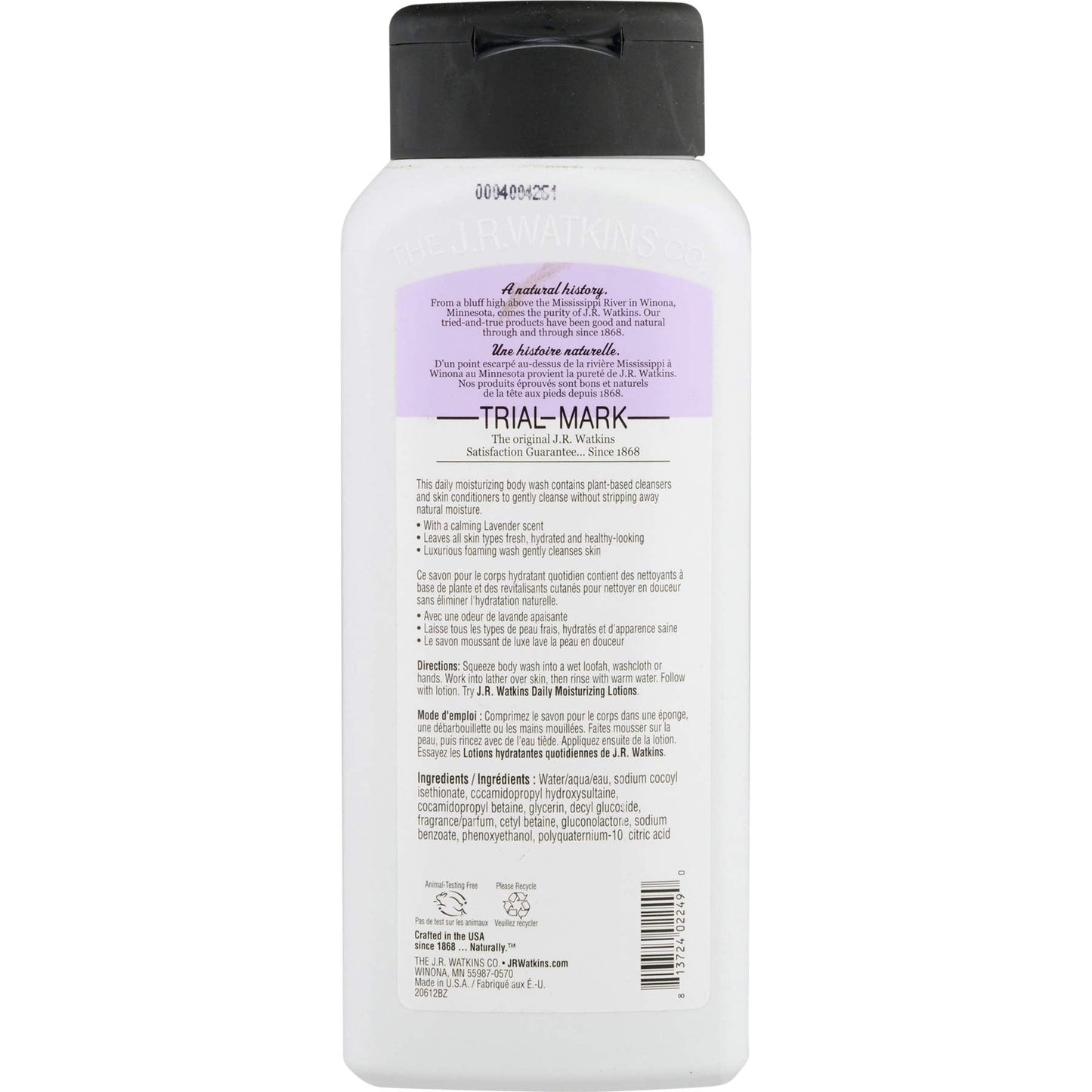 J R Watkins Body Wash, Lavender, 18 fl oz (532 ml) Beauty & Personal Care J.R. Watkins
