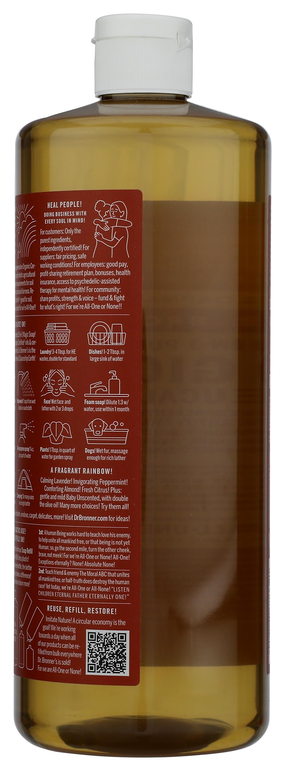 Dr. Bronner's Eucalyptus Liquid Castile Soap, 32 FZ Beauty & Personal Care Dr. Bronner's