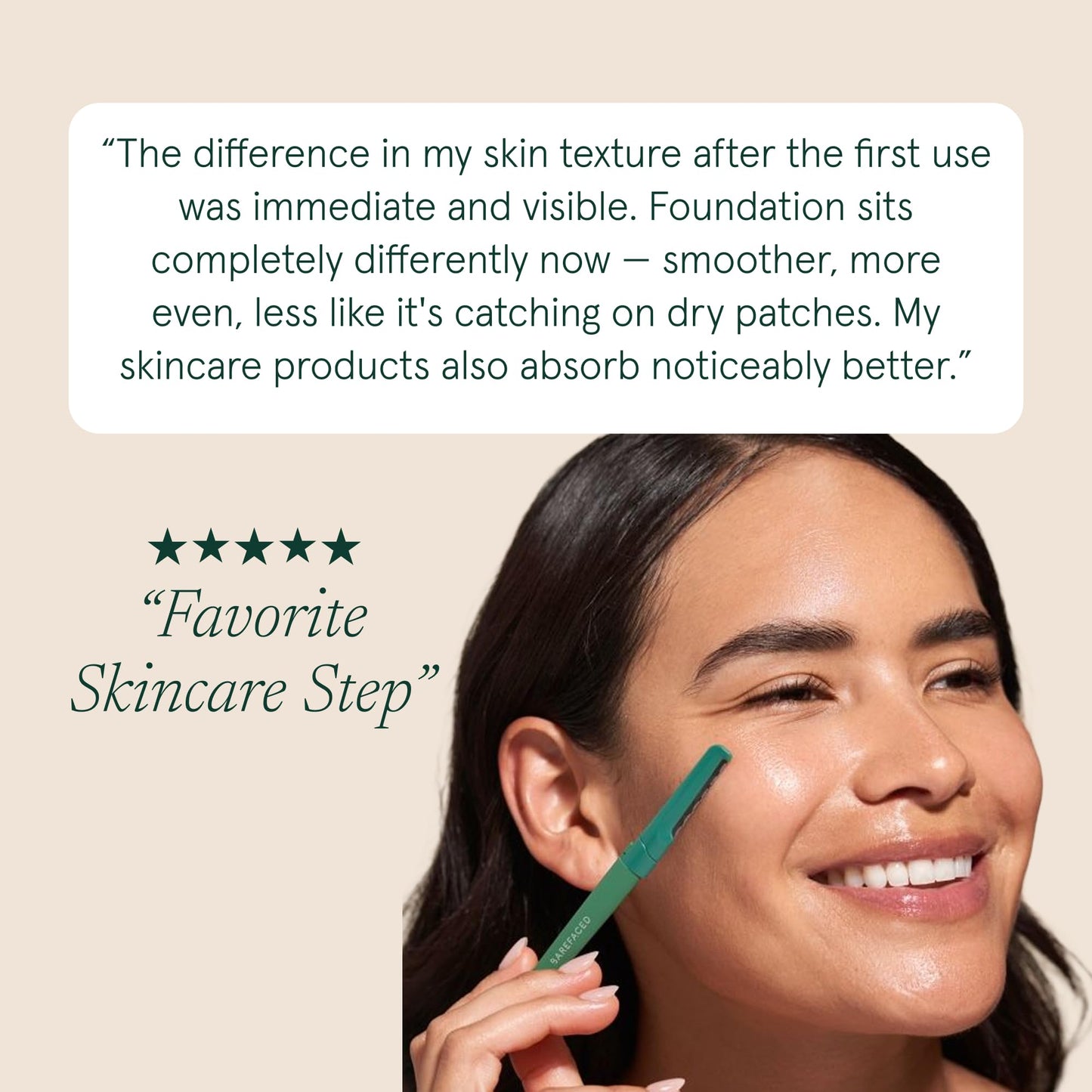 Barefaced Facial Razor - Stainless Steel Dermaplaning Tool for Women - Facial Shaving Tool Removes Peach Fuzz & Dead Skin, Improves Skincare Beauty and Personal Care Barefaced