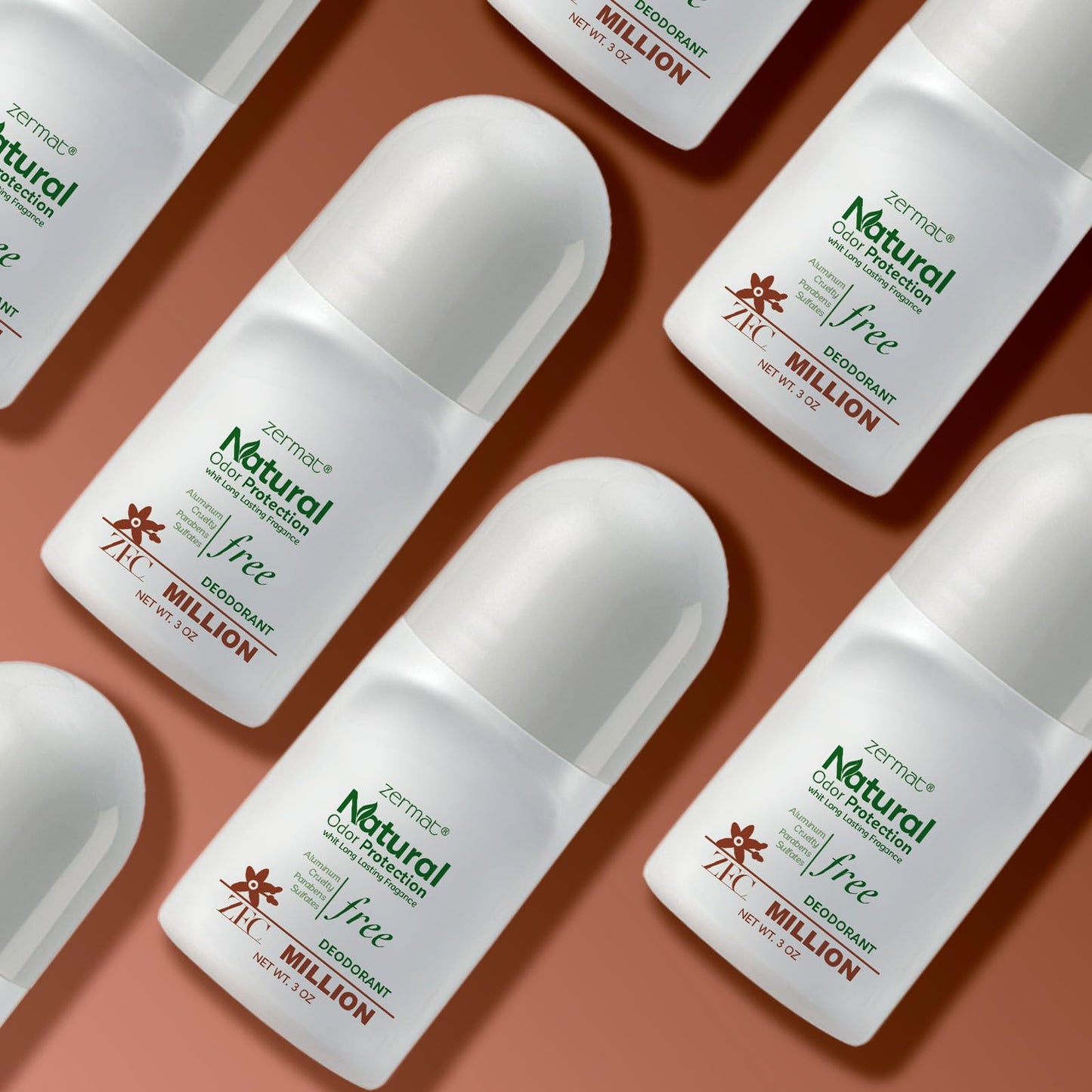 Zermat Senzuel Million, Natural Roll-On Deodorant, 3 Oz. Beauty and Personal Care Zermat