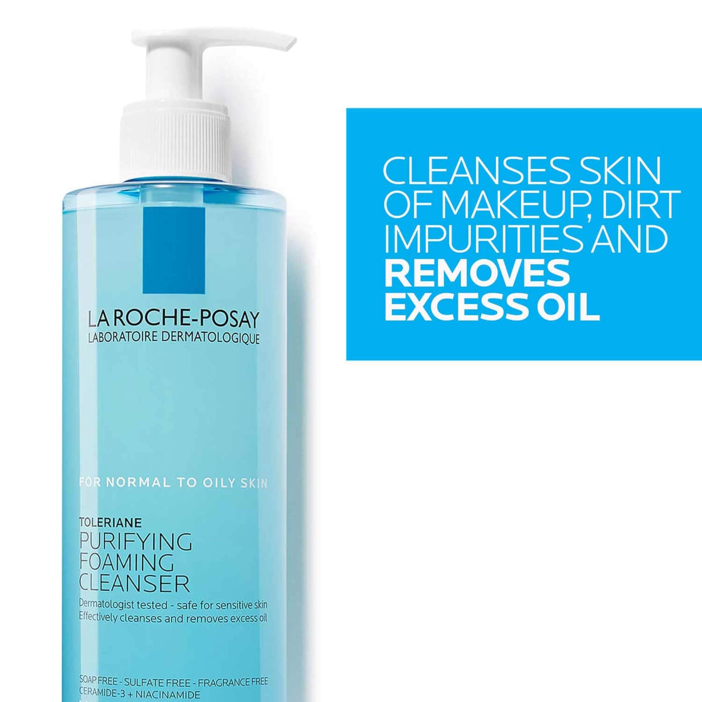 La Roche-Posay Toleriane Purifying Foaming Facial Cleanser, Oil Free Face Wash for Women & Men with Niacinamide + Ceramides, Pore Cleanser Safe Beauty and Personal Care La Roche-Posay
