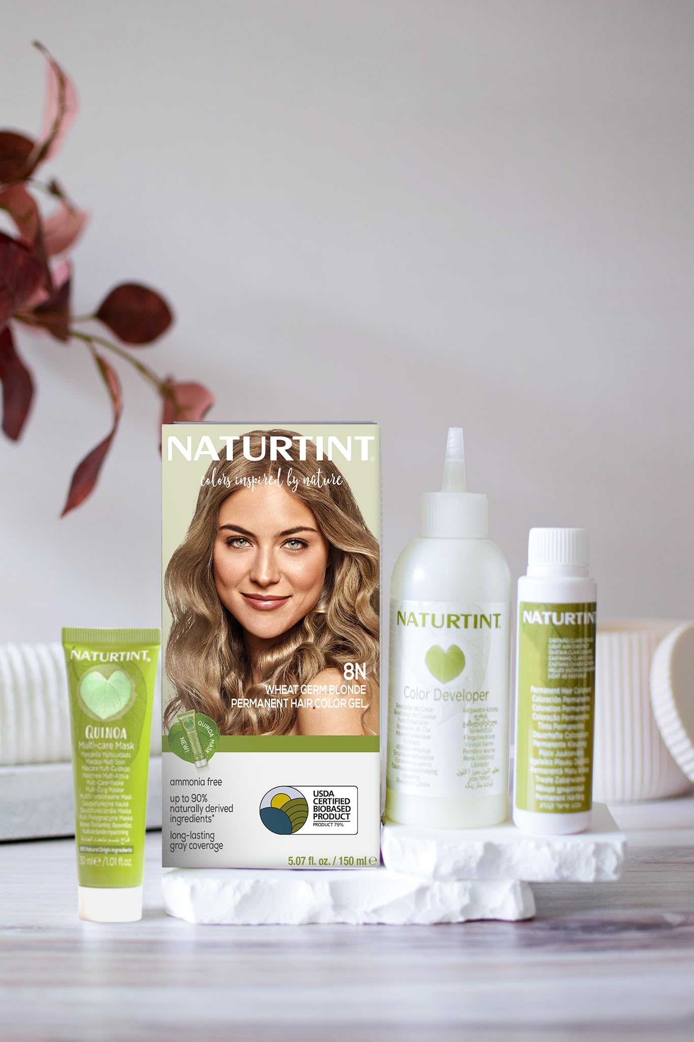 Naturtint 8N Wheat Germ Blonde Permanent Hair Color (Pack of 6), Ammonia Free, Vegan, Cruelty Free, up to 100% Gray Coverage, Long Lasting Results Beauty & Personal Care Naturtint