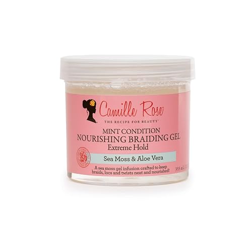 Camille Rose Braiding Gel, Mint Condition - Sea Moss & Aloe Vera Braid Gel for Dry, Itchy Scalp, Flake & Frizz Control, 12 Oz Beauty & Personal Care Camille Rose