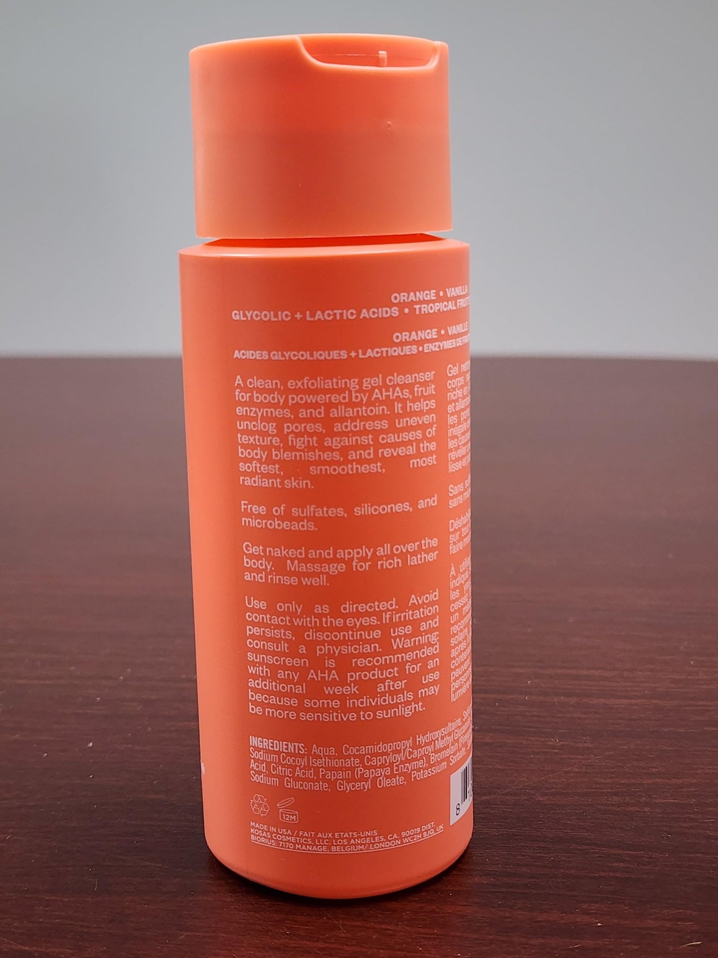 Kosas Kosasport Good Body Skin Exfoliating Body Cleanser - Juicy Clean Beauty & Personal Care Kosas
