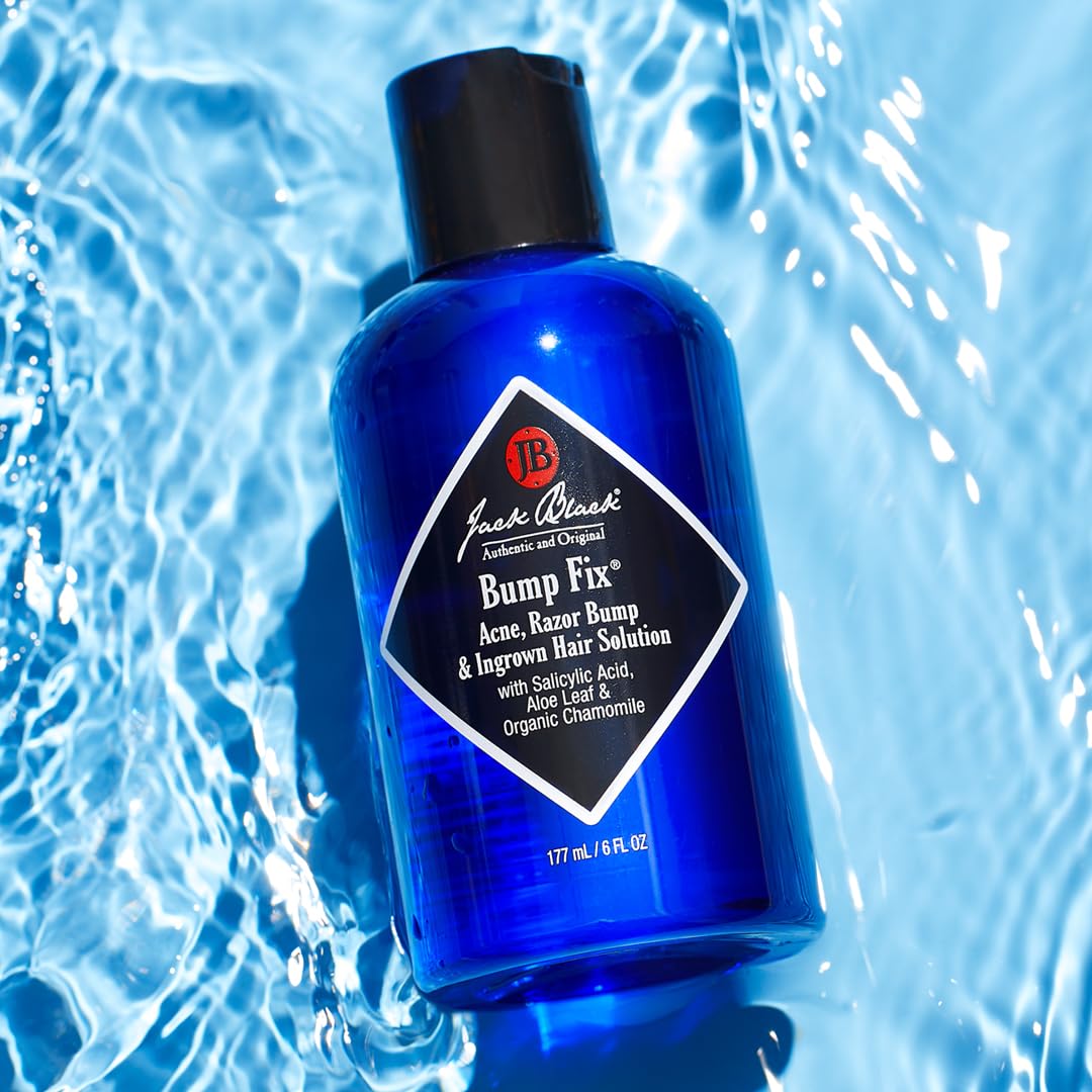 Jack Black Bump Fix, 6 Fl. Oz. - Acne, Razor Bump & Ingrown Hair Solution - Moisturizing Acne Treatment for Face, Aftershave for Razor Bumps, Ingrown Beauty and Personal Care Jack Black