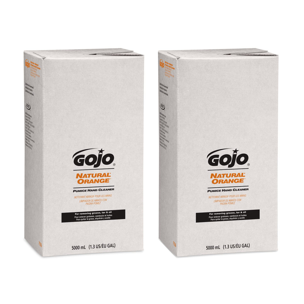 GOJO PRO TDX Natural Orange Pumice Refill, 2ct x 5000 mL - 7556-02